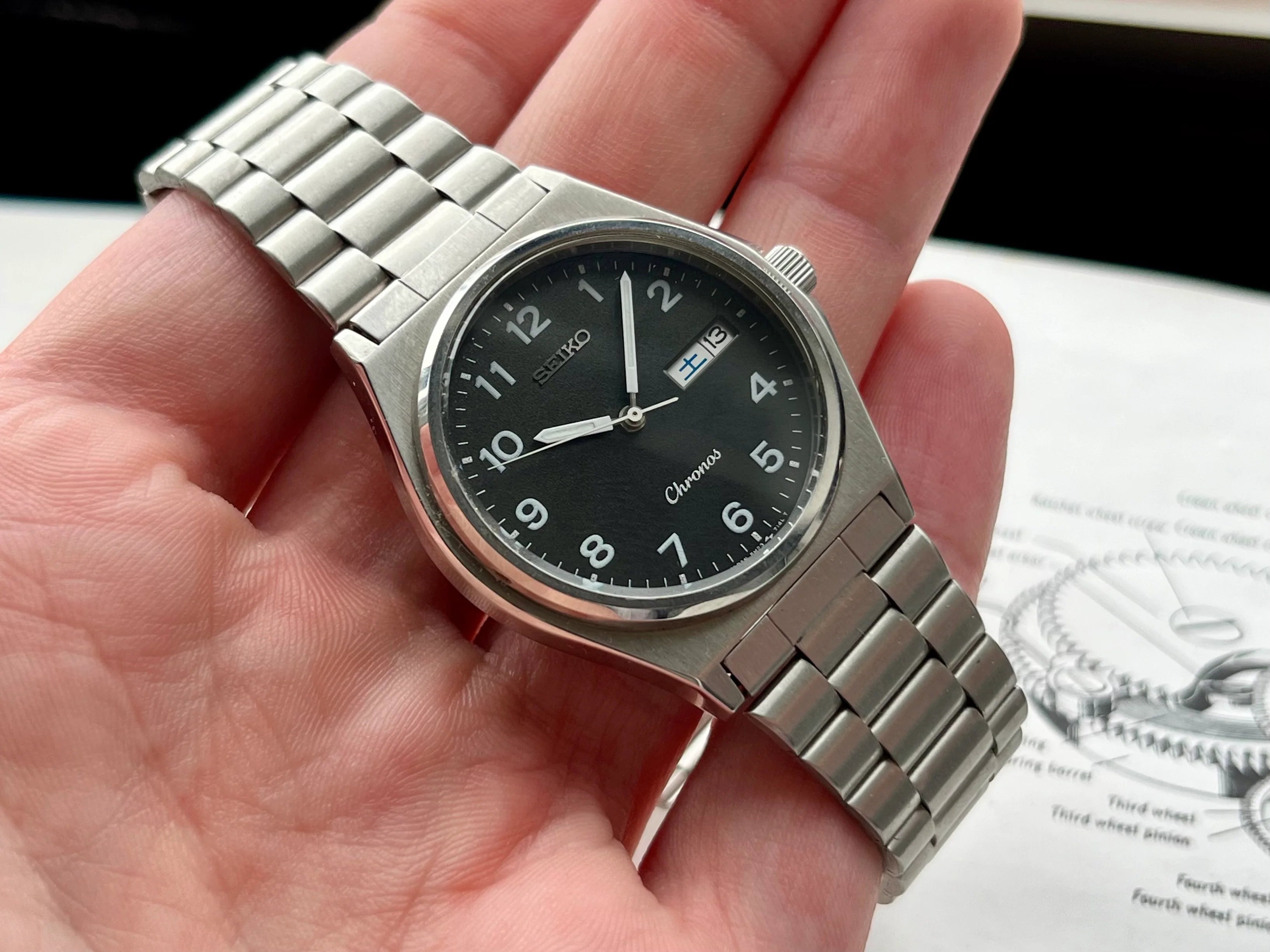 I scored in auction - A Vintage Seiko Quartz Watch Chronos 5H23 I scored in auction - A Vintage Seiko Quartz Watch Chronos 5H23