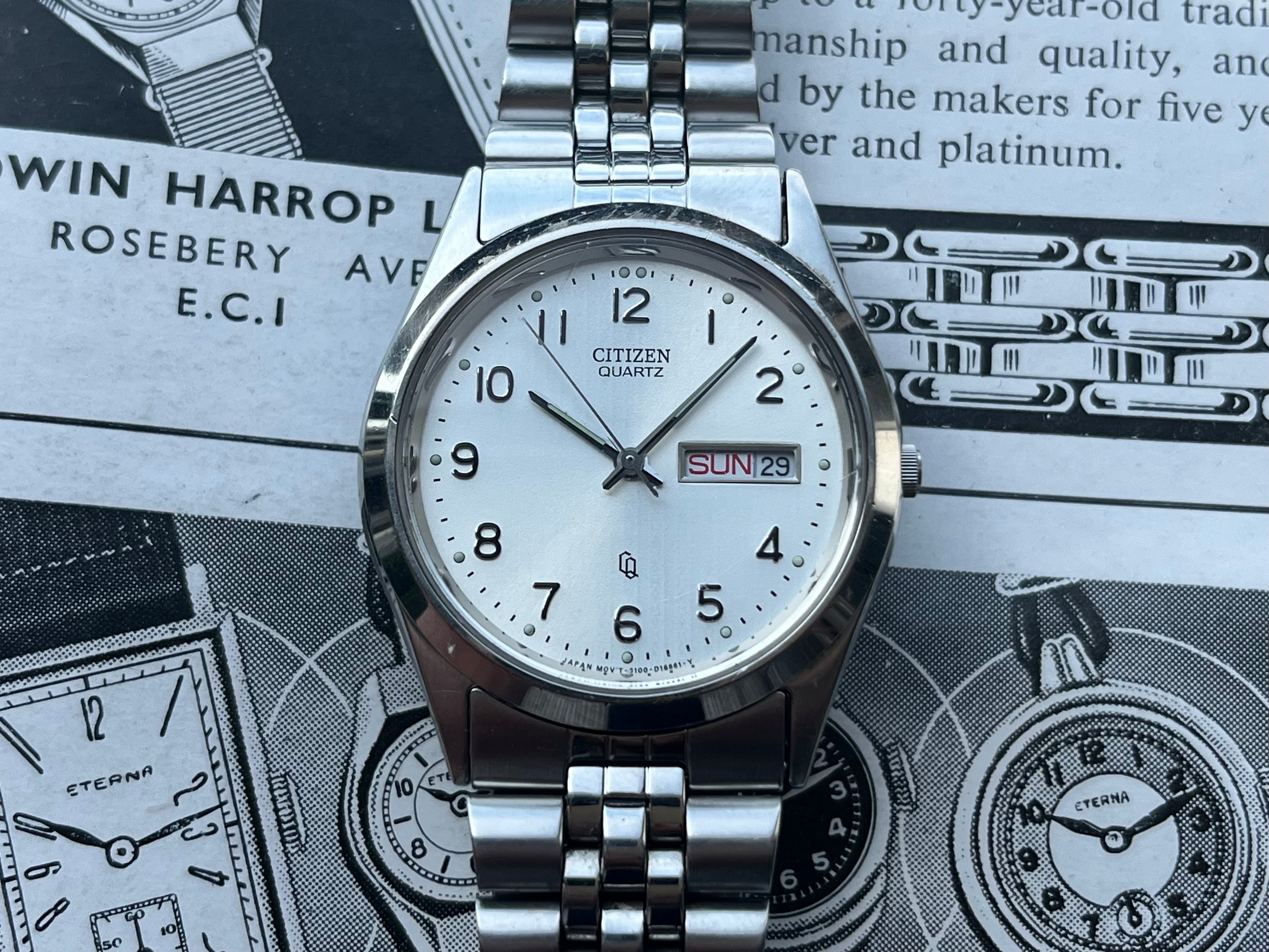 CITIZEN クォーツ腕時計 CITIZEN シチズン CQ 6100-S96389 クォーツ