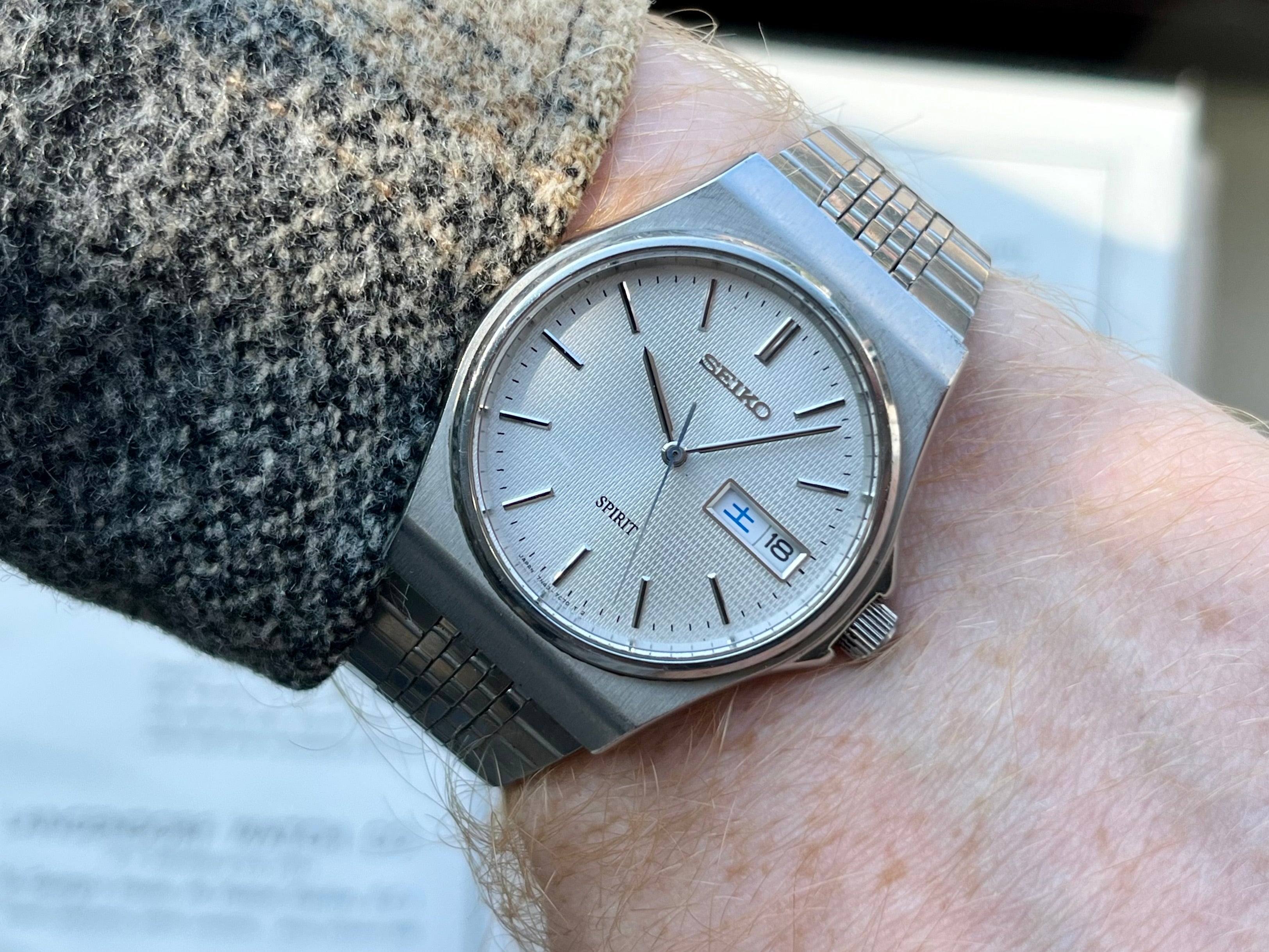 Vintage Seiko Spirit Graphite Dial 7N43-7B70 1989 JDM Quartz