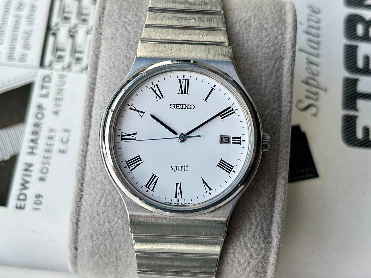 美品 セイコー スピリット デイデイト メンズ腕時計 5P32-7A00 18 ファッション 美品 セイコー スピリット デイデイト メンズ腕時計