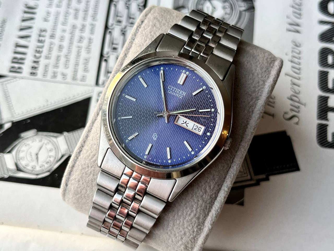 Vintage Citizen Watch Crystron CQ CITIZEN シチズン CQ 6100-S96389