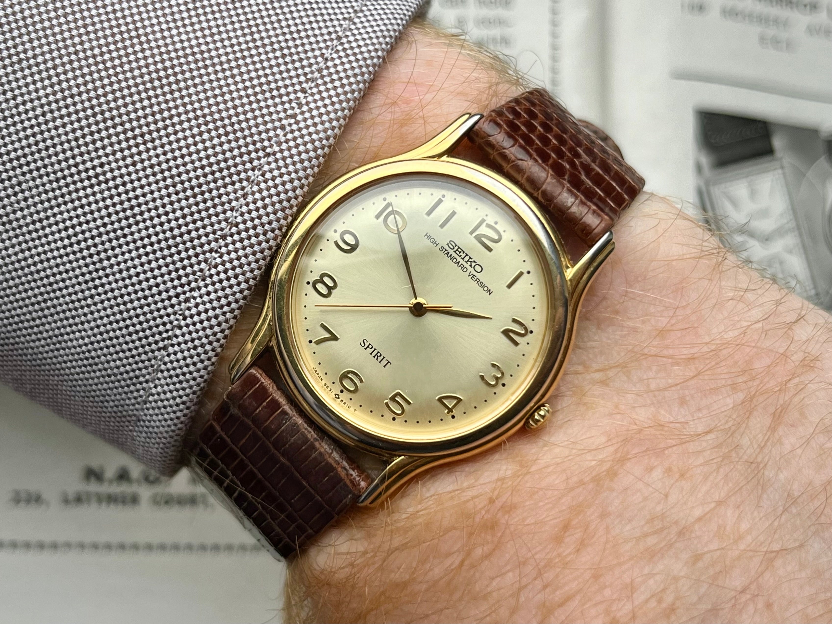 Vintage Seiko Spirit 'High Standard Version' 5E31-6A10 1991