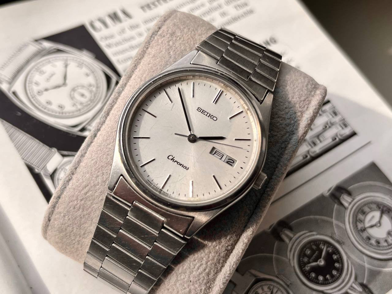Vintage Seiko Chronos 5H23-7D40 1989 Quartz JDM Watch Working