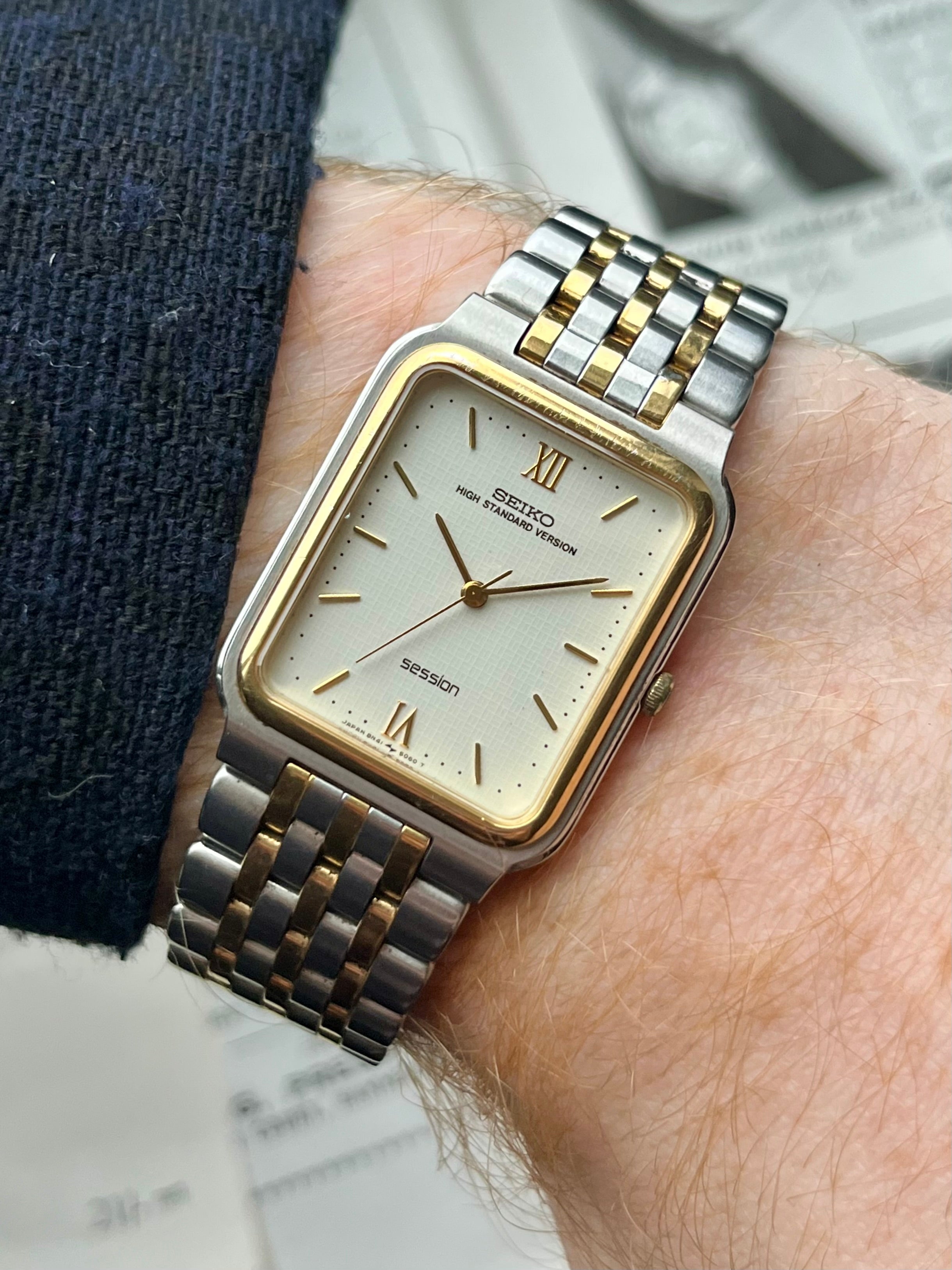Seiko High Standard Version Session Quartz 8N41-5050 Cobalt