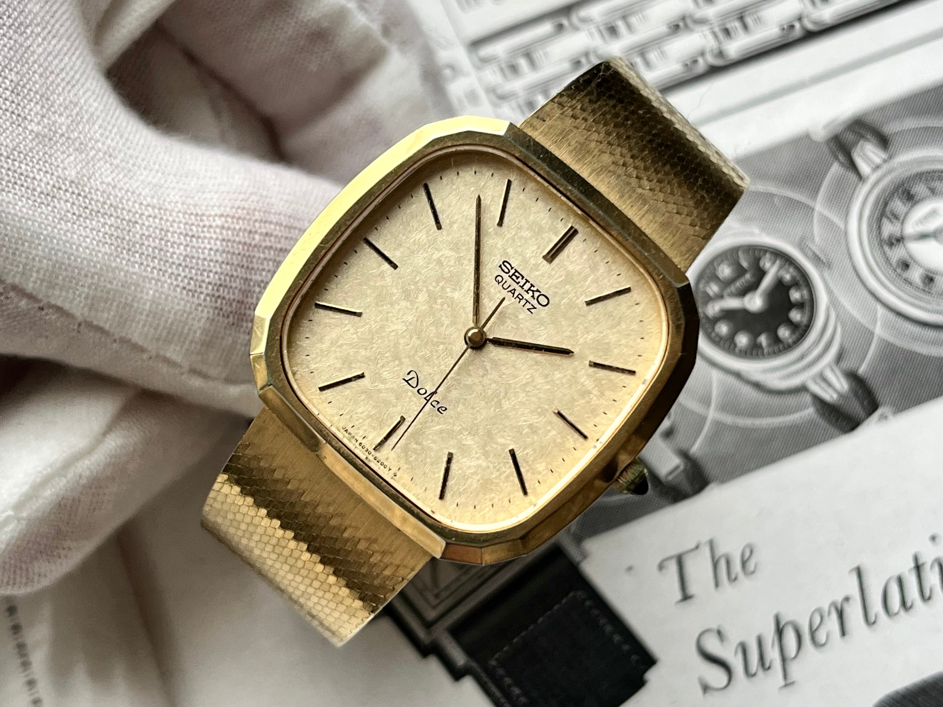 SEIKO セイコー DOLCE ドルチェ 6030-5200 1403 SEIKO Dolce 6030-5200 MEN'S QUARTZ WATCH / case no.180102