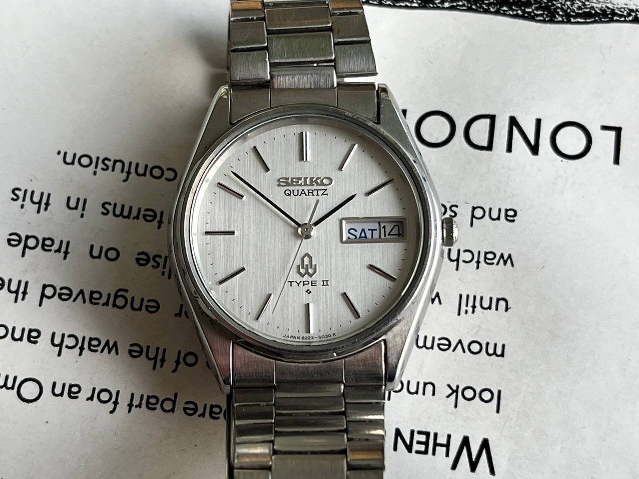 セイコータイプ2 seiko type2 8223シルバー セイコータイプ2 seiko type2 8223シルバー
