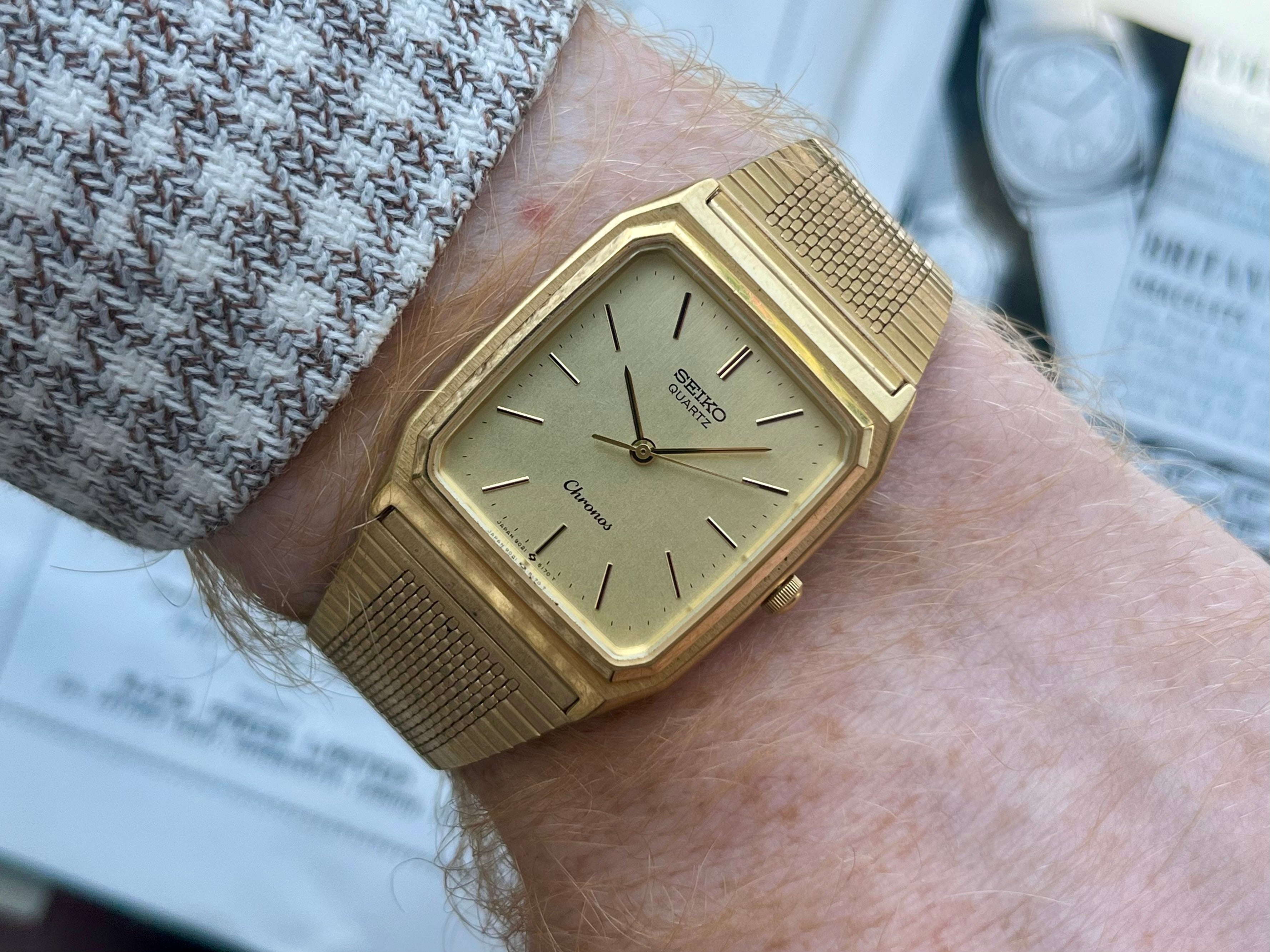 セイコー SEIKO Chronos 9021-5130 クォーツ腕時計 Vintage Seiko Chronos 9021-5130 1985 SGP Quartz Watch – WatchEra