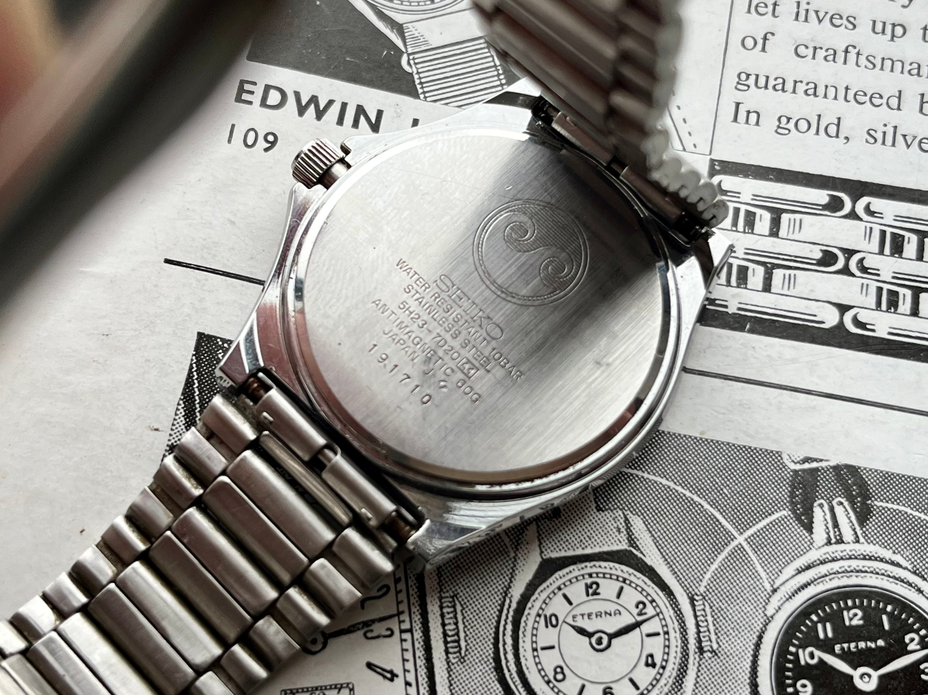 時計 SEIKO CHRONOS QUARTZ 5H23-7020 SUWA SEIKO CHRONOS ANTIMAGNETIC 5H23-7020メンズ - メルカリ