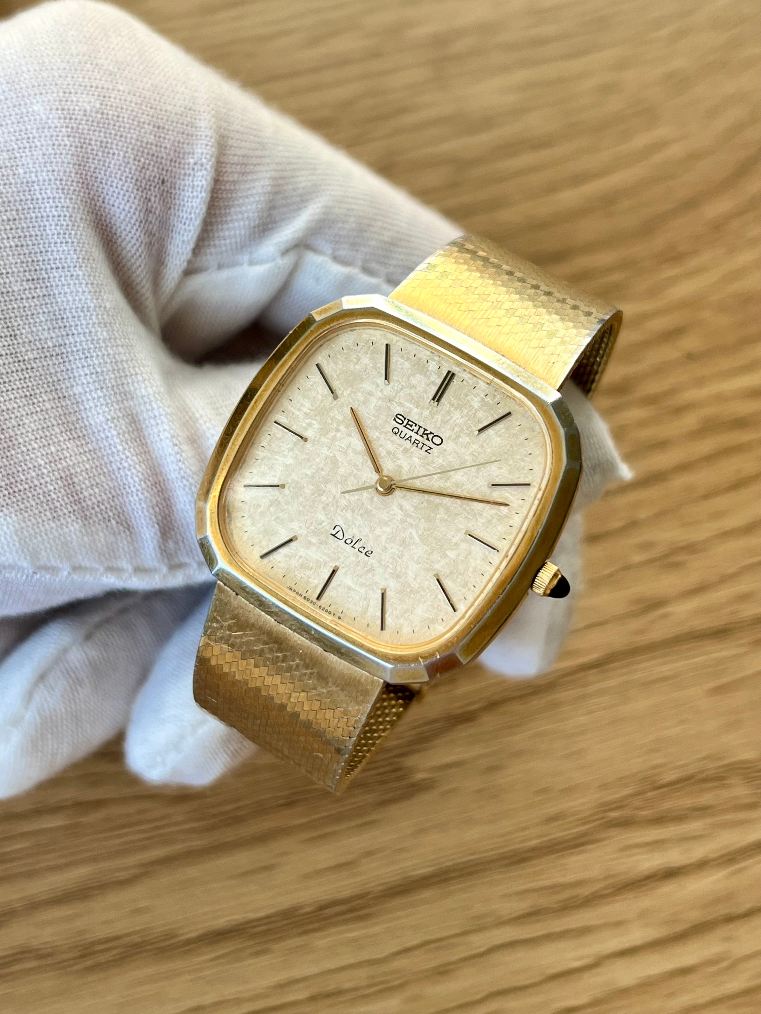 Vintage Seiko Dolce 6030-5200 Gold Flake 1981 – WatchEra