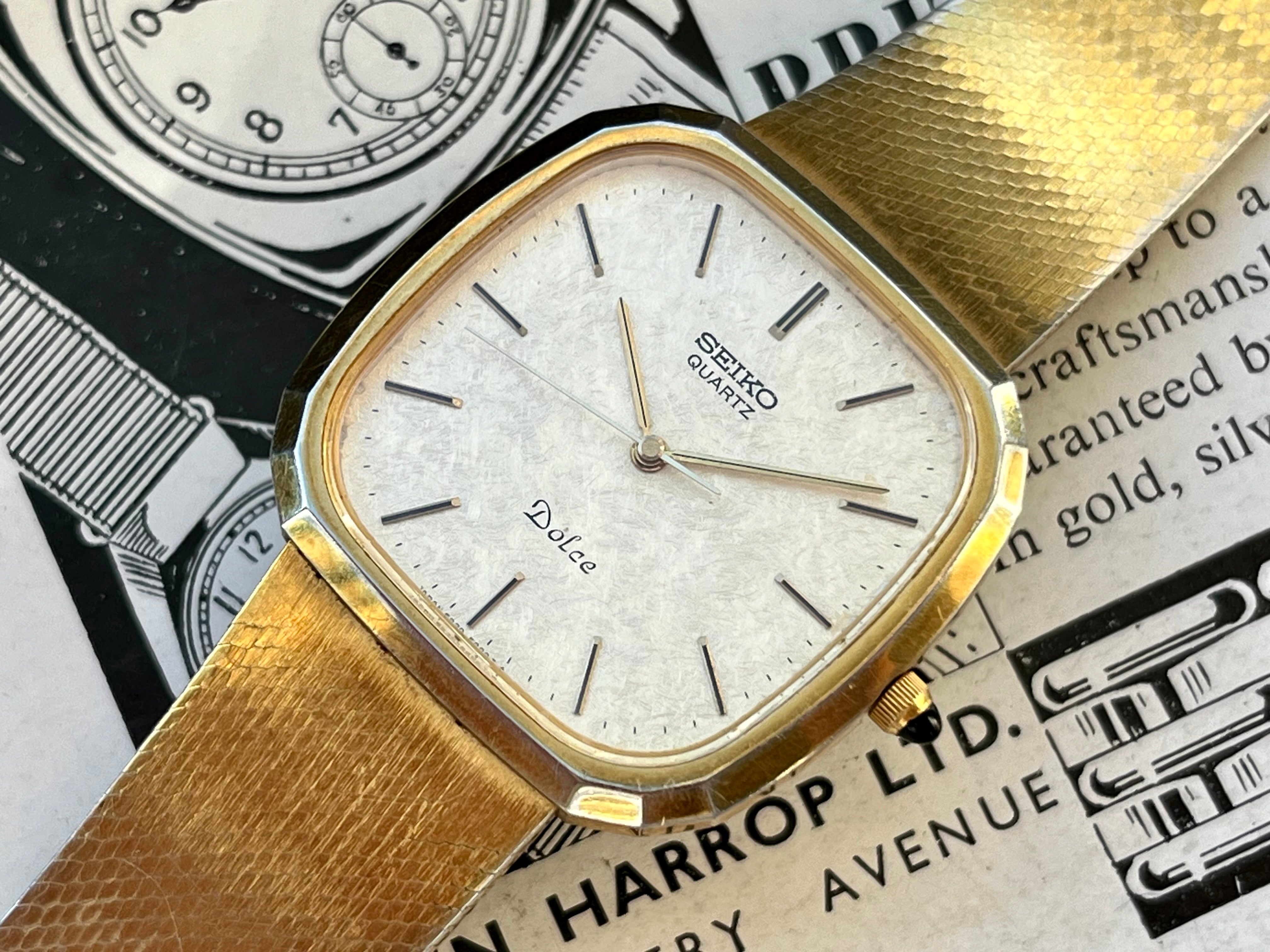 Vintage Seiko Dolce 6030-5200 Gold Flake 1981 – WatchEra