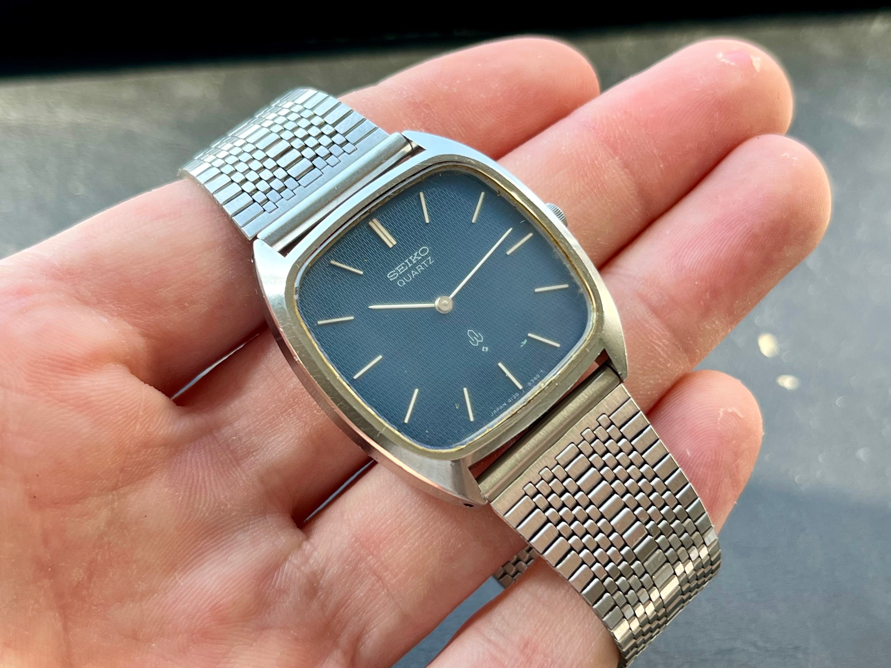即決 送料無料 ヴィンテージ SEIKO QUARTZ 4130-5320 セイコー