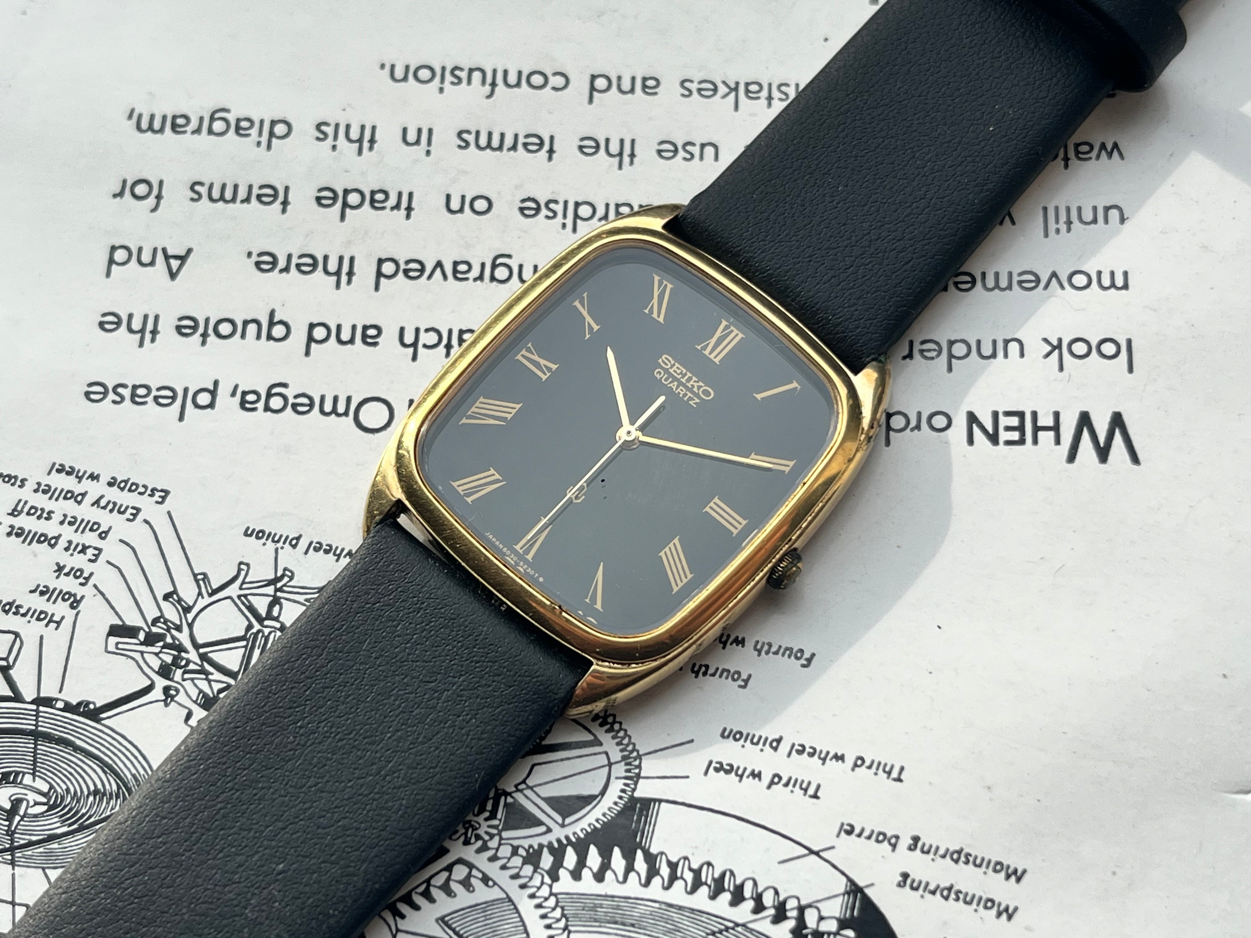 Vintage Seiko Chariot “Cartier” 6030-5210 SGP 1980 Watch