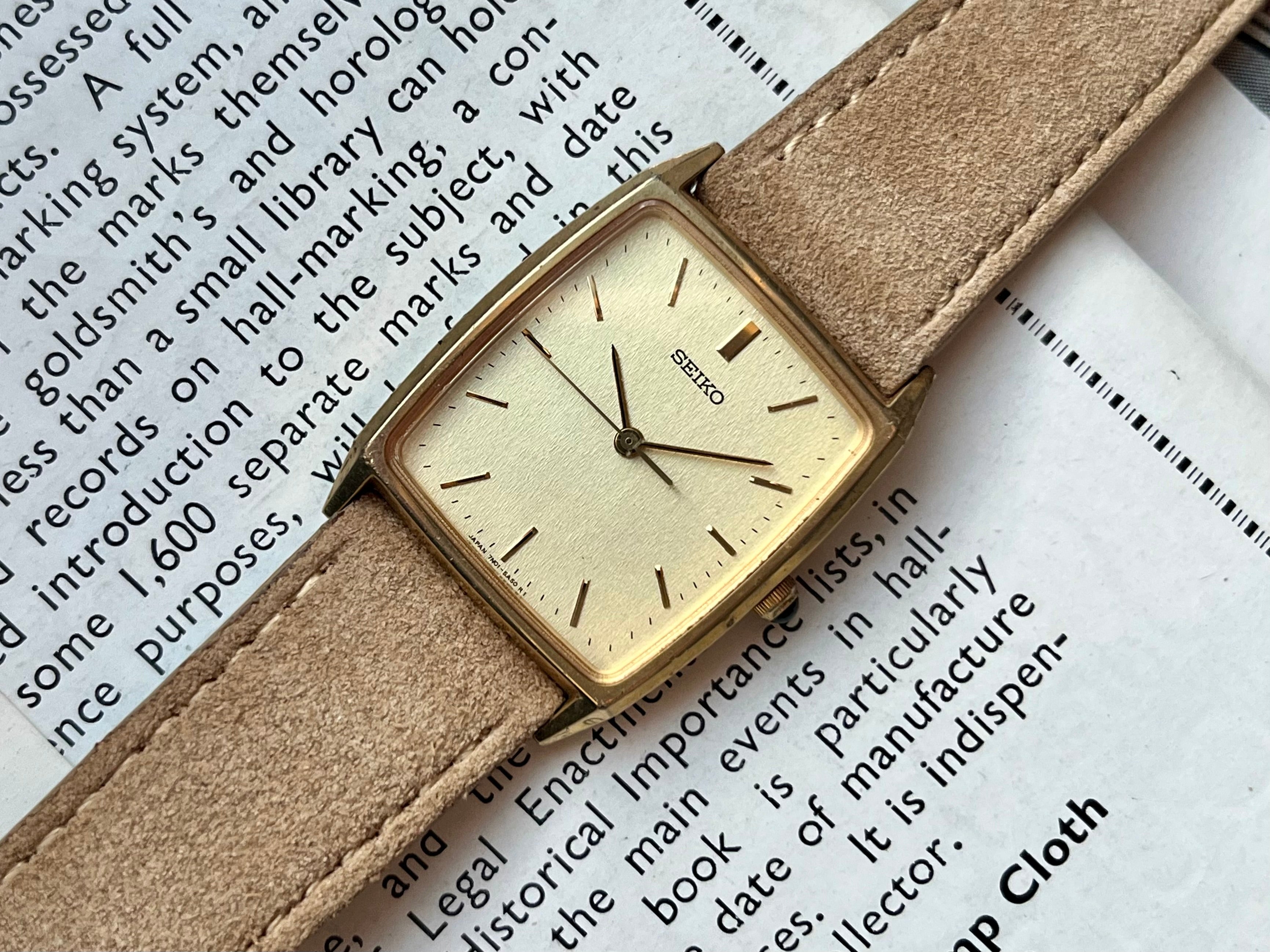 Vintage Seiko Tank 7N01-5A40 SGP 1990 Watch – WatchEra