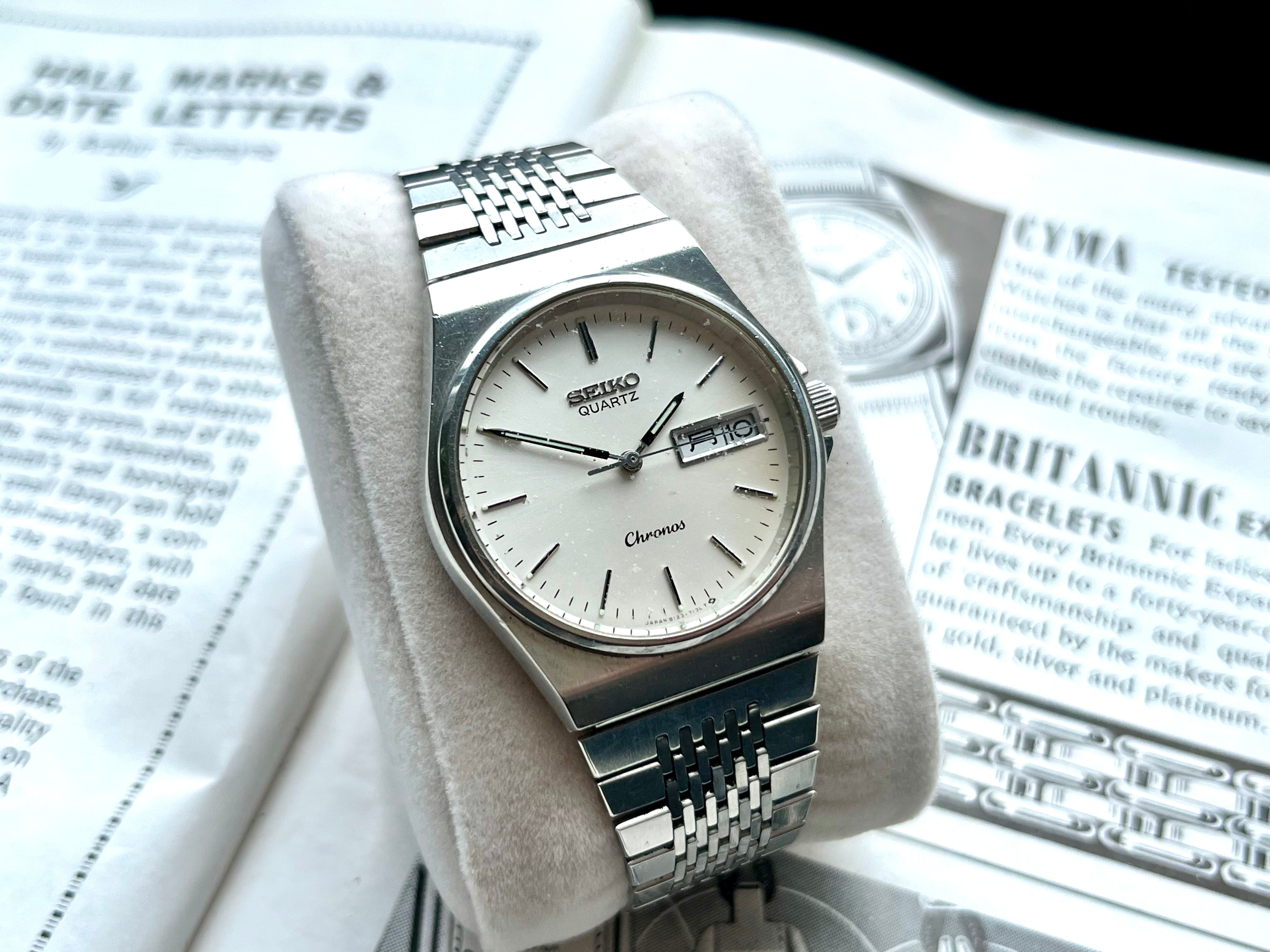 SEIKO CHRONOS 8123-7090 SUWA メンズクォーツ SEIKO CHRONOS 8123-7090 SUWA メンズクォーツ メンズ