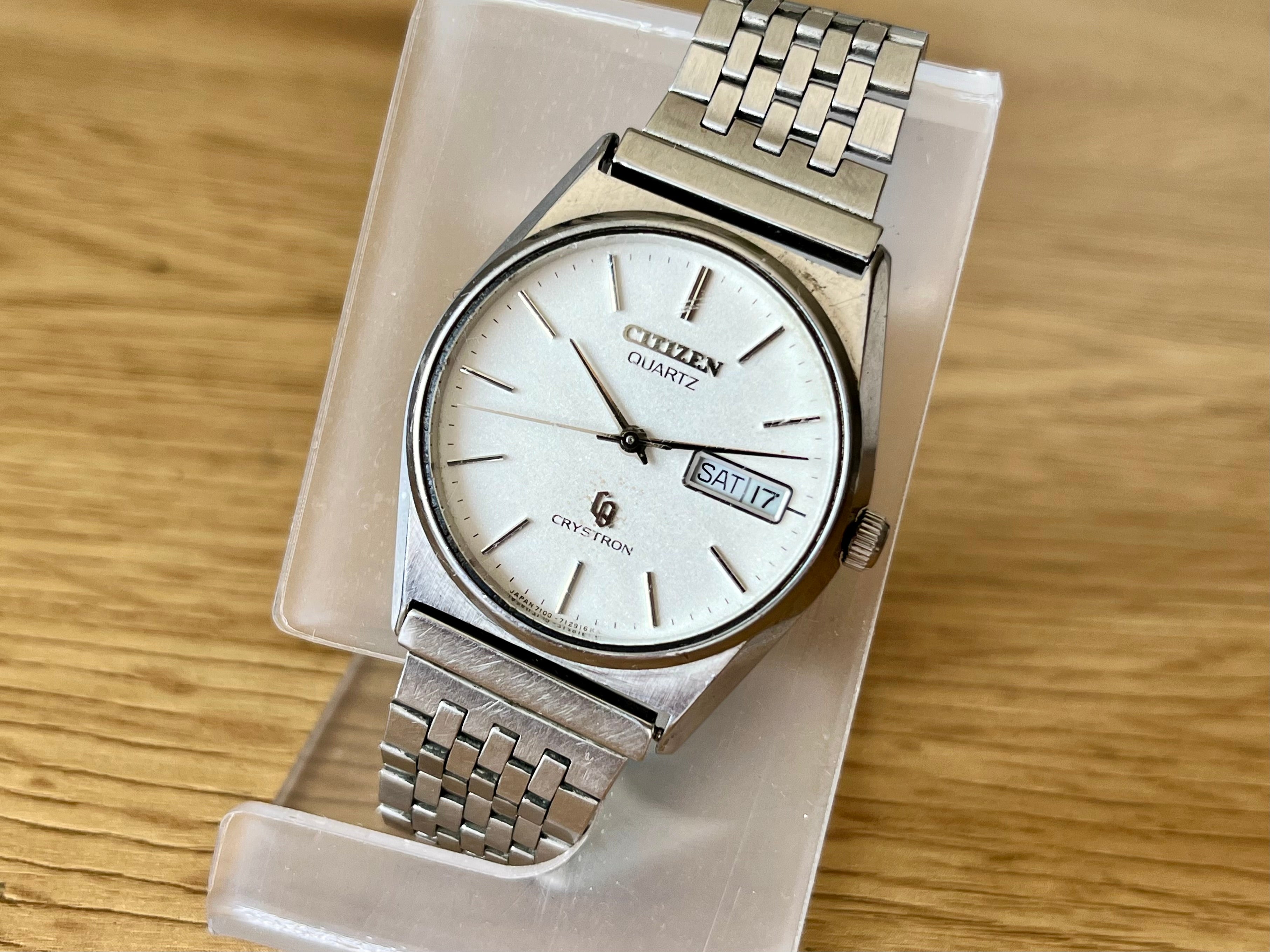 CITIZEN CRYSTRON Special QUARTZ 稼働品 2025年最新】シチズンクリス