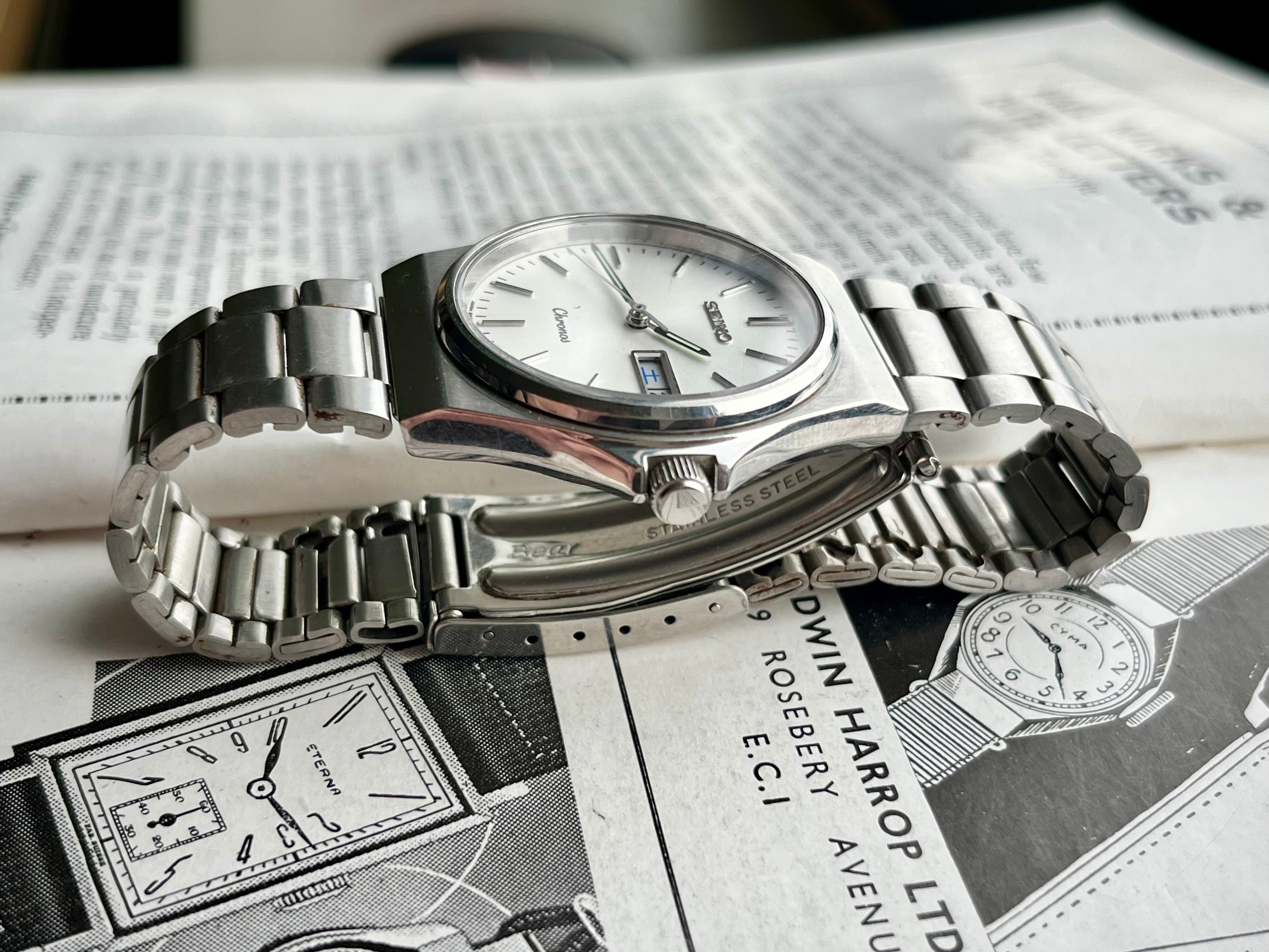 時計 SEIKO CHRONOS 5H23-7D20 ANTIMAGNETIC 60G SEIKO WATCH CHRONOS 5H23-7D20 ANTIMAGNETIC QUARTZ DAY DATE