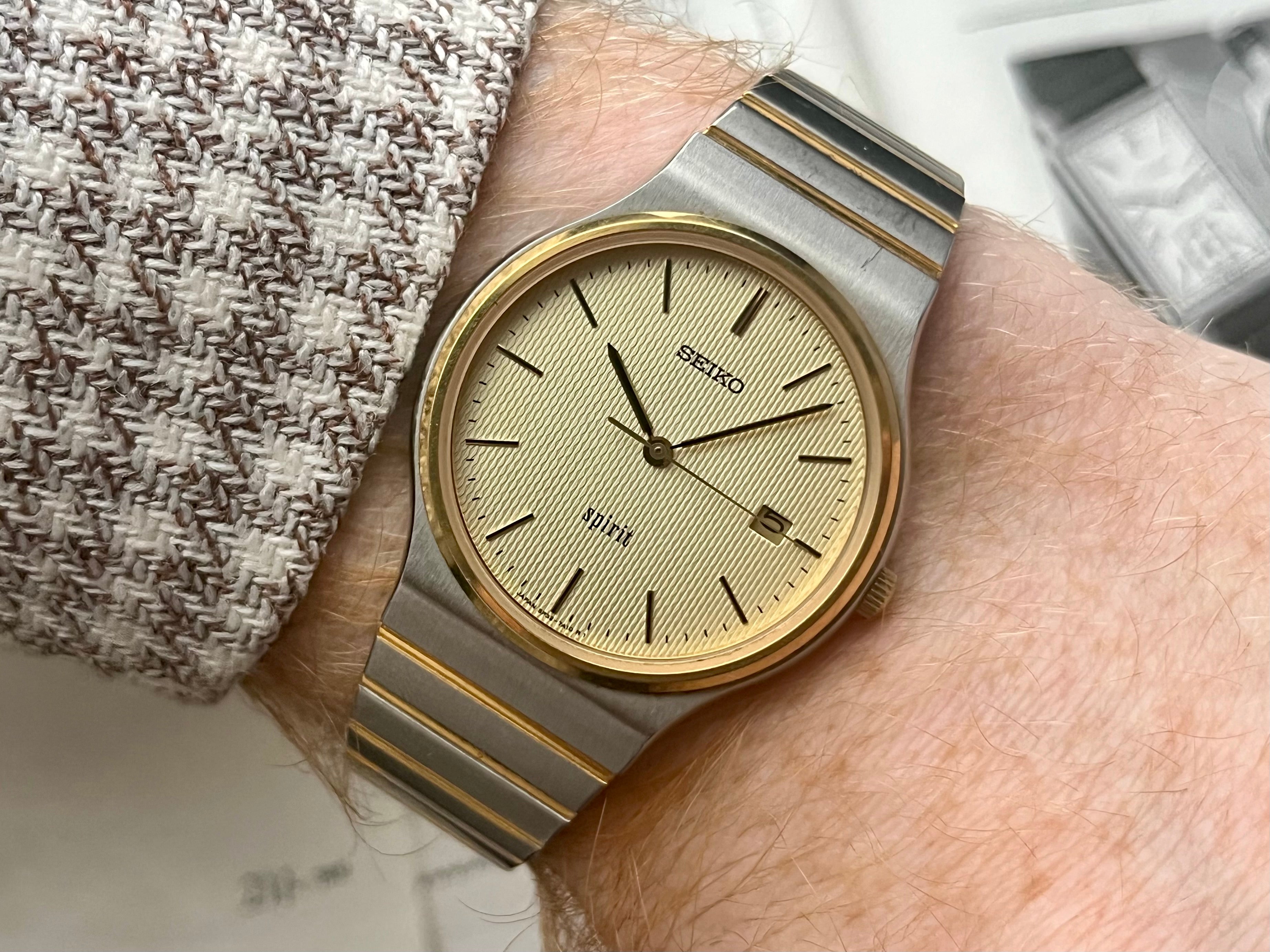 Vintage Seiko Spirit 5P32-7A00 Bicolor 1992 – WatchEra