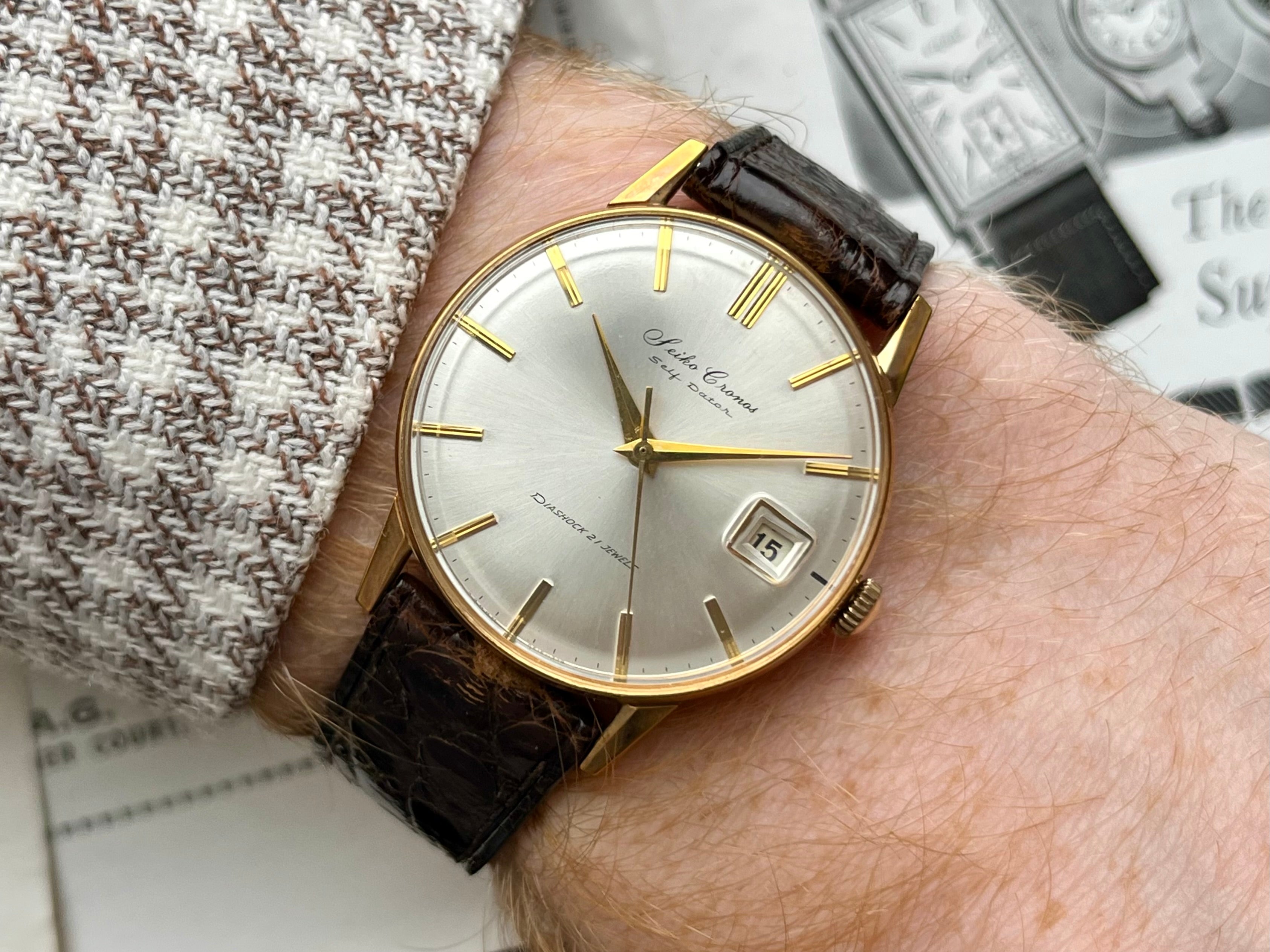 Vintage Seiko Cronos Self-Dater 15020 1960s – WatchEra