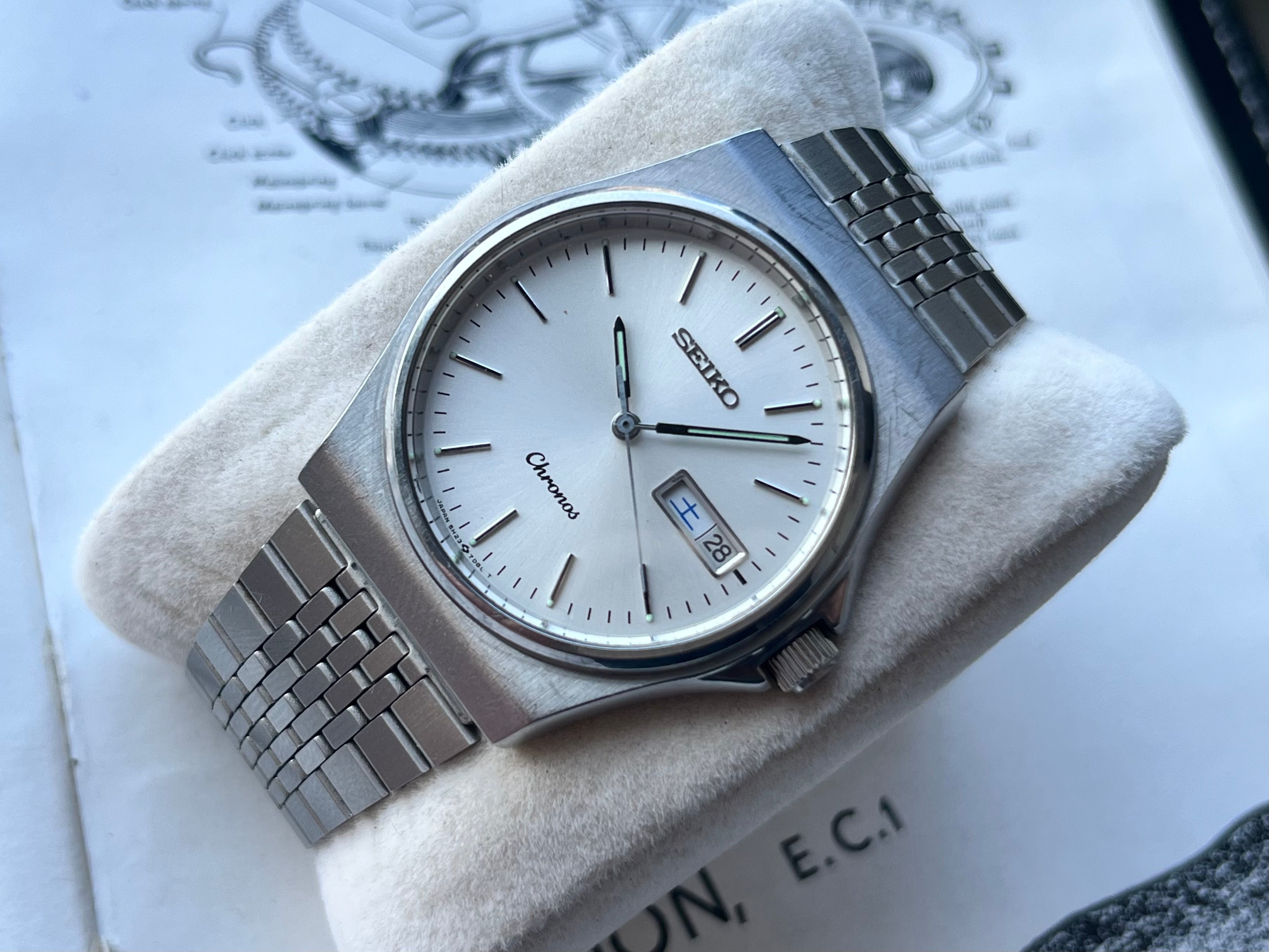 時計 SEIKO CHRONOS QUARTZ 5H23-7020 SUWA SEIKO CHRONOS QUARTZ 5H23-7020 SUWA - メルカリ