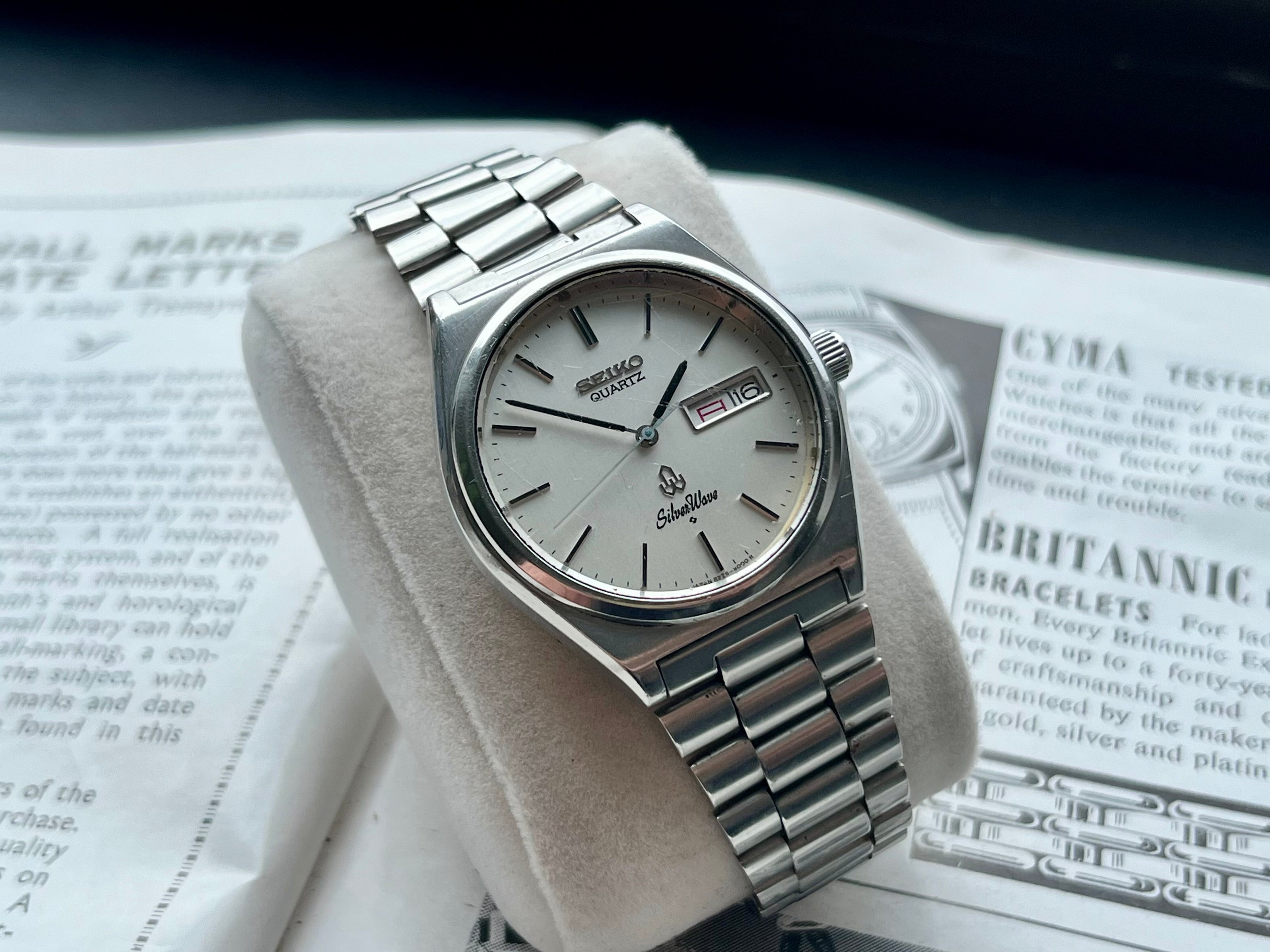WTS] Seiko SilverWave quartz 8229-8000, original blue dial