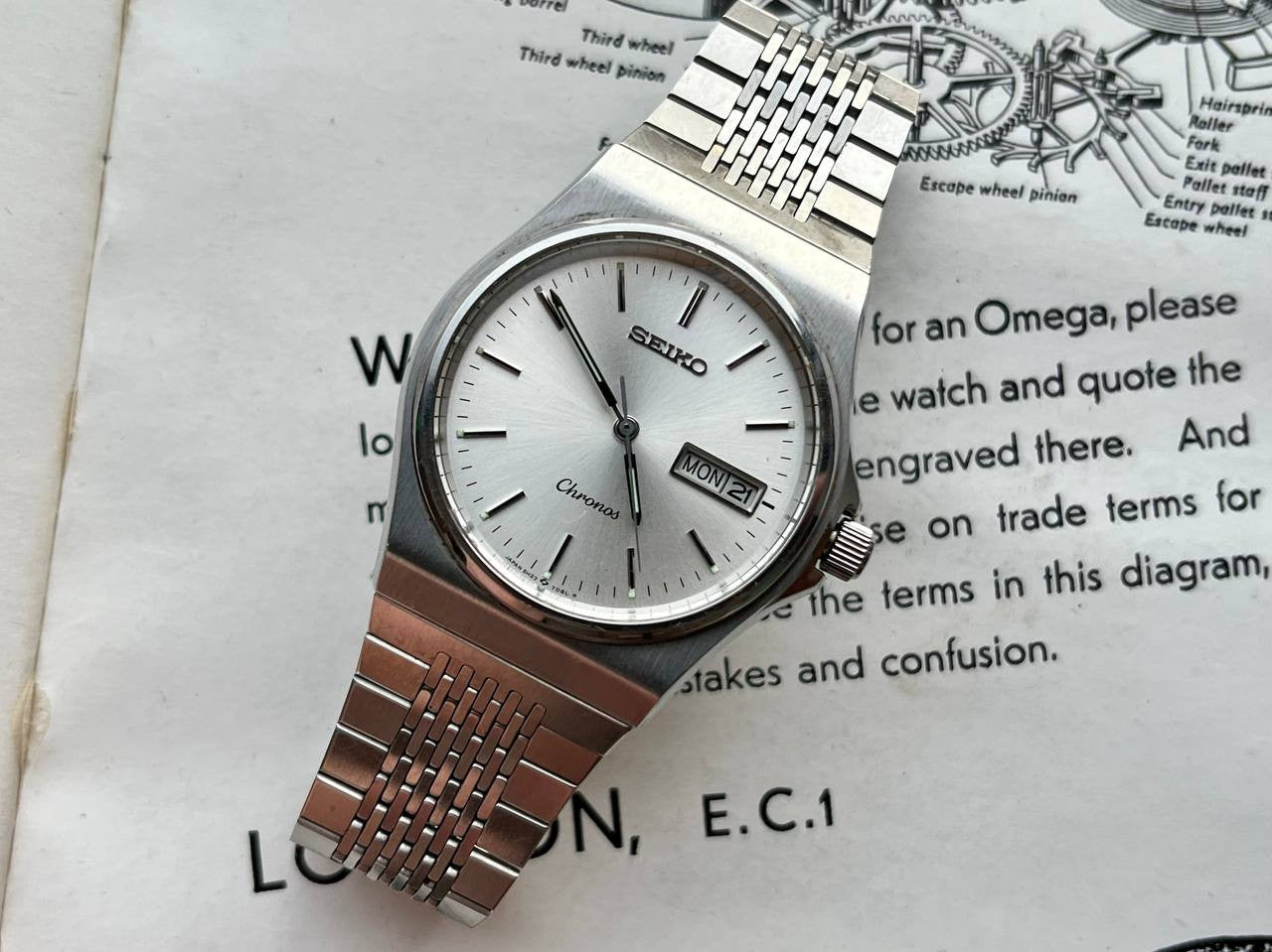 Vintage SEIKO CHRONOS Watch 5h23-7020 from 1989 – WatchEra