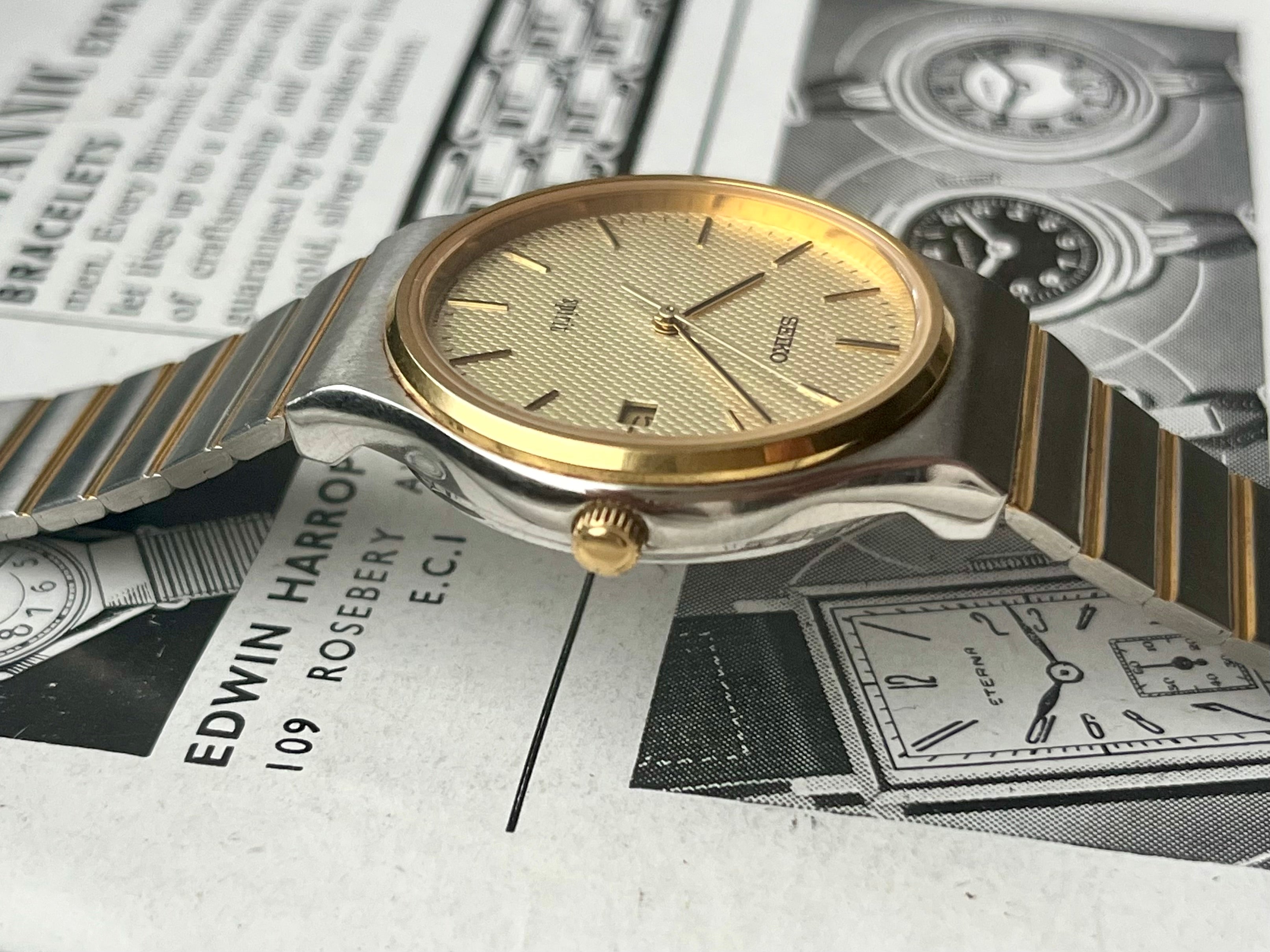 Vintage Seiko Spirit 5P32-7A00 Bicolor 1992 – WatchEra