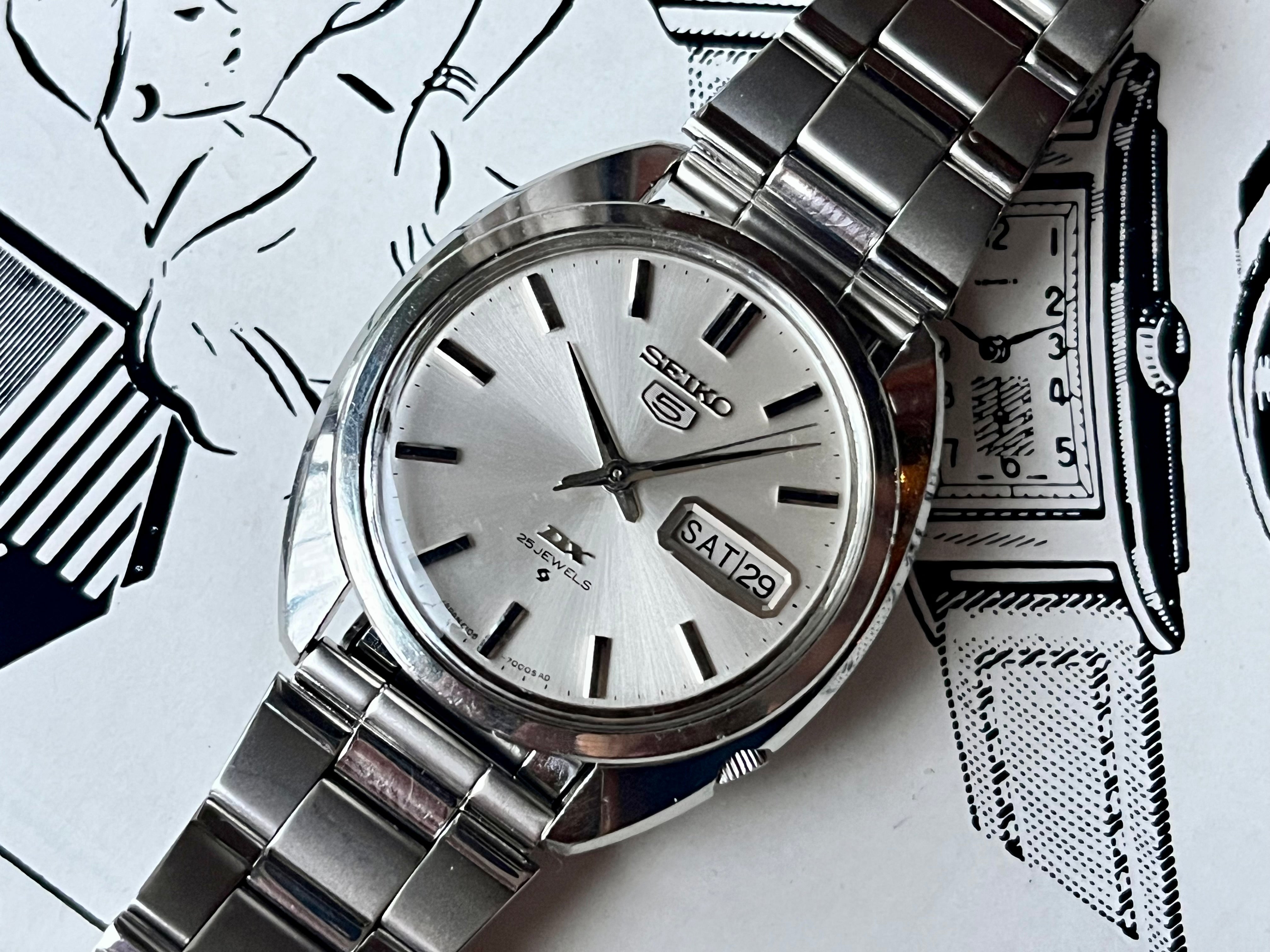 【60s】SEIKO5 DX 自動巻き ヴィンテージ セイコー 5スポーツマチックデラックス 1966年製 自動巻 純正