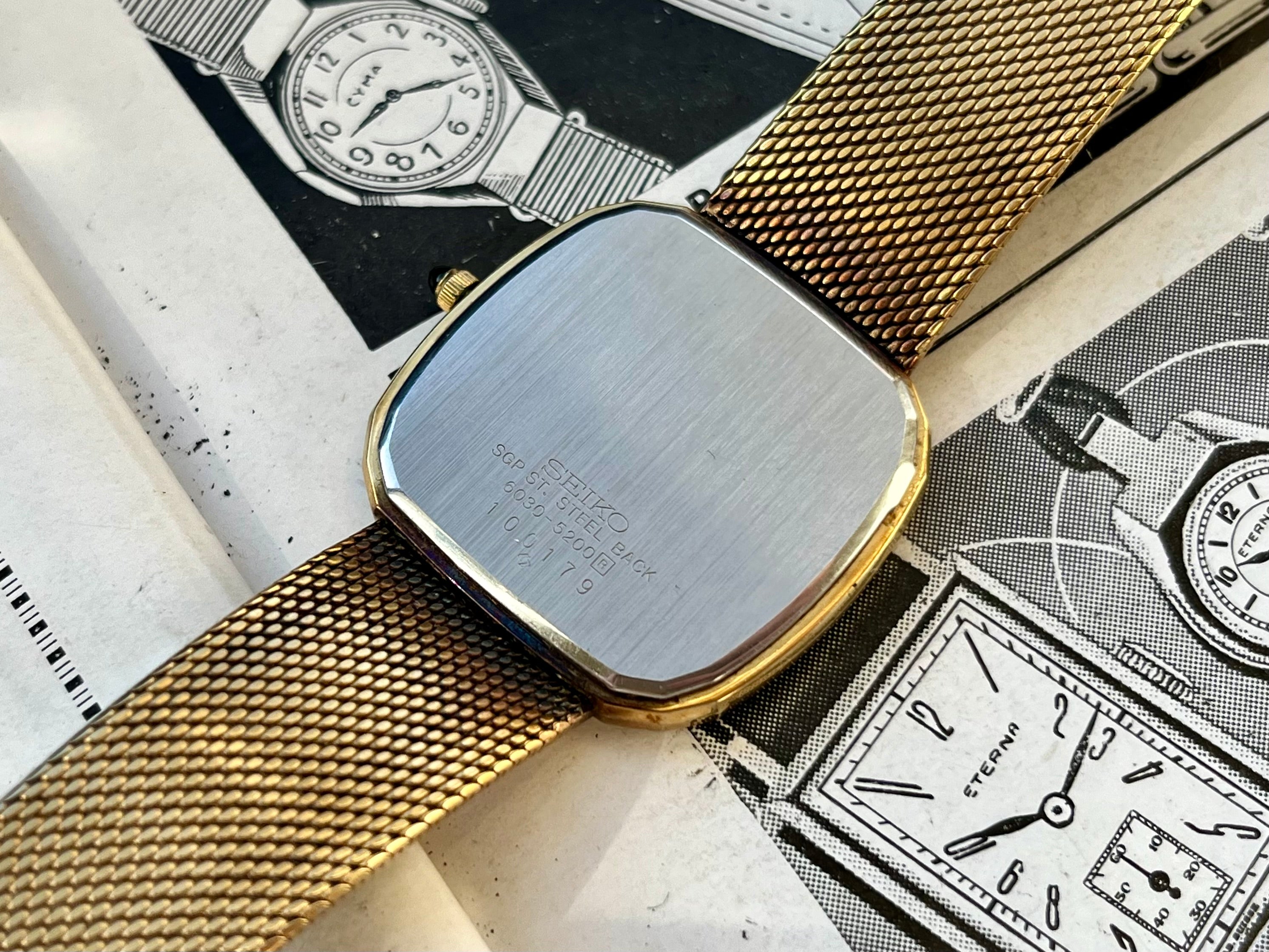 Vintage Seiko Dolce 6030-5200 Gold Flake 1981 – WatchEra
