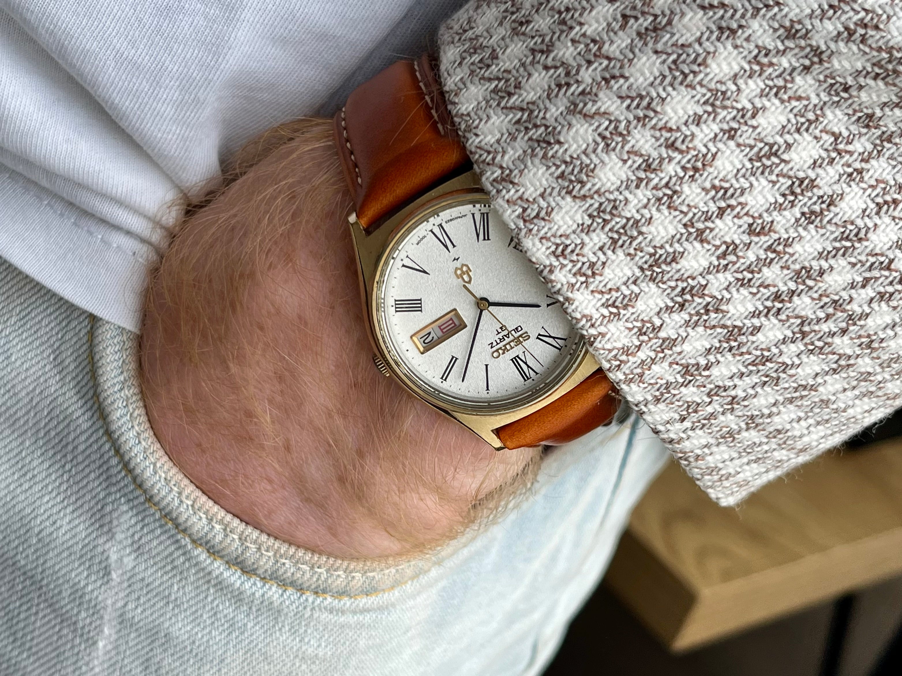 動作品 ヴィンテージ 1975 SEIKO セイコー クォーツ QUARTZ QZ