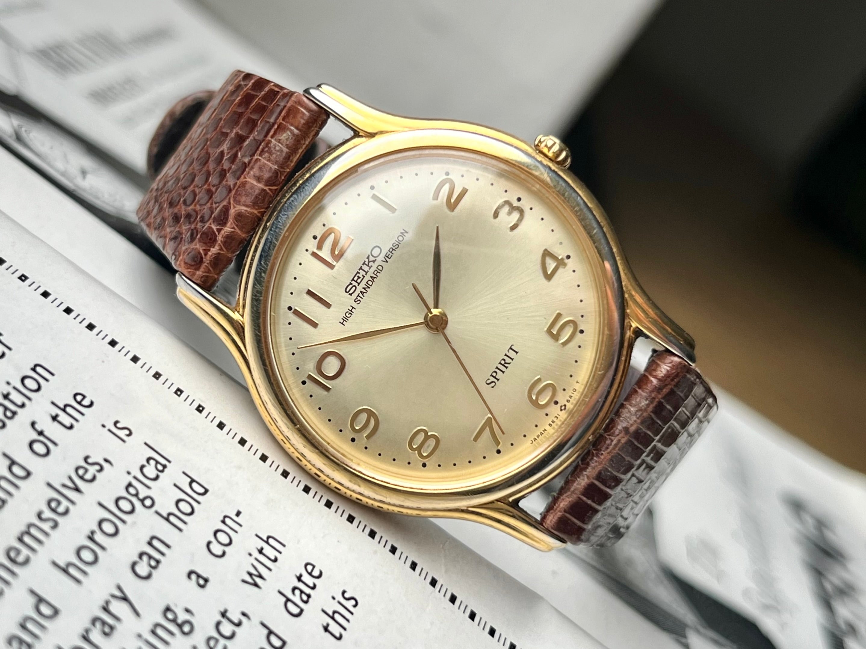 Vintage Seiko Spirit 'High Standard Version' 5E31-6A10 1991