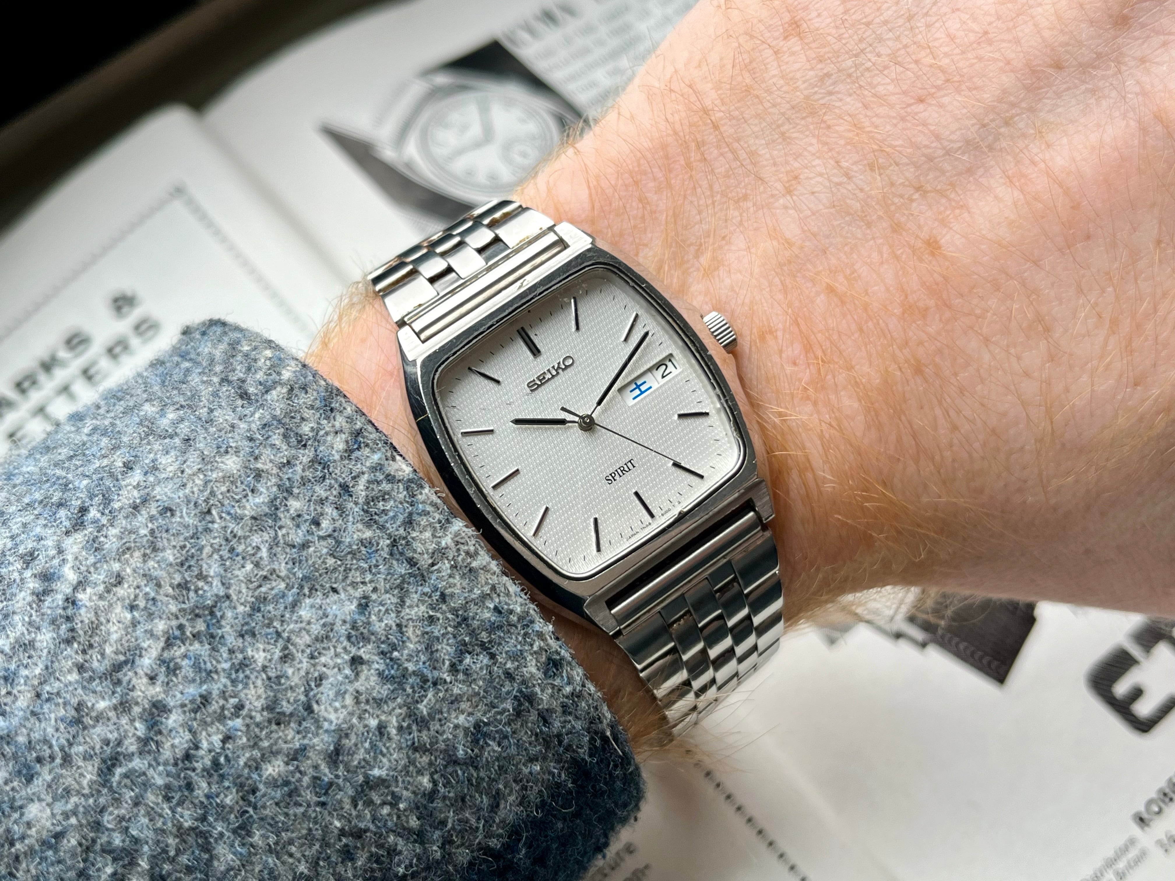 SEIKO SPIRIT 腕時計 デイデイト 7N48-5000 SEIKO SPIRIT 腕時計 デイデイト 7N48-5000 Vintage Seiko Spirit 7N48