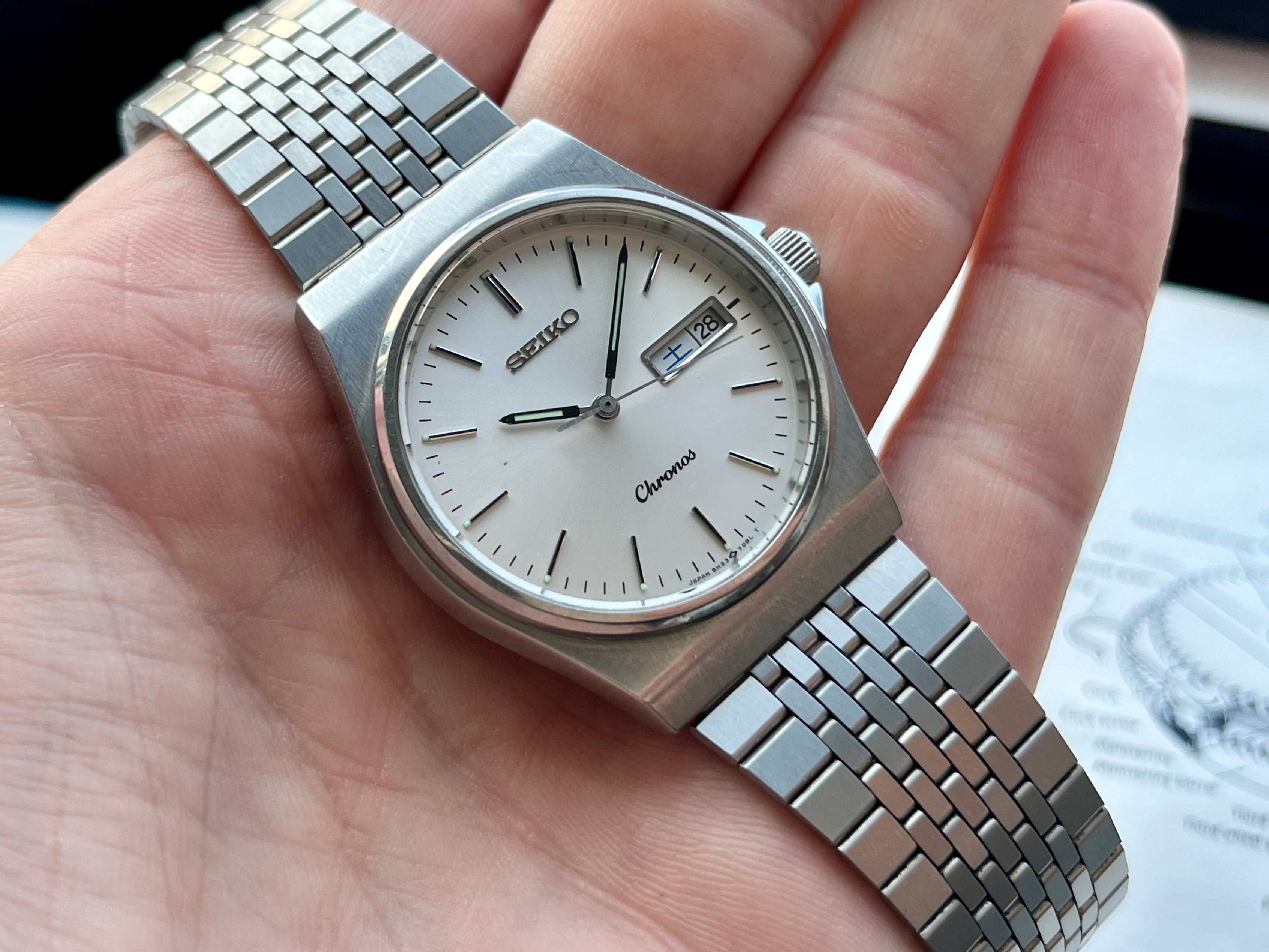 時計 SEIKO CHRONOS QUARTZ 5H23-7020 SUWA SEIKO CHRONOS QUARTZ 5H23-7020 SUWA - メルカリ