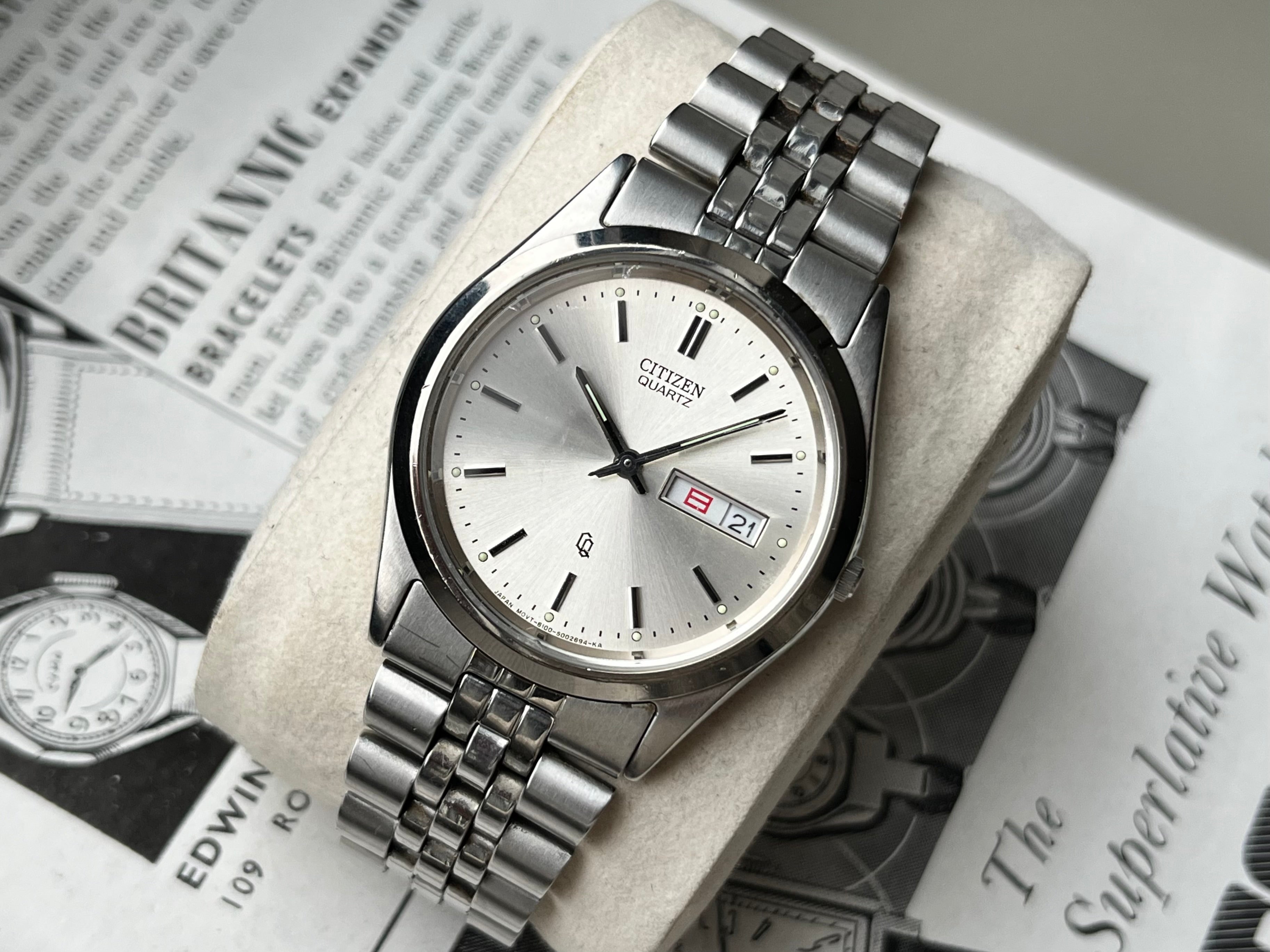 Vintage Citizen Crystron Datejust 6100-S96389 – WatchEra