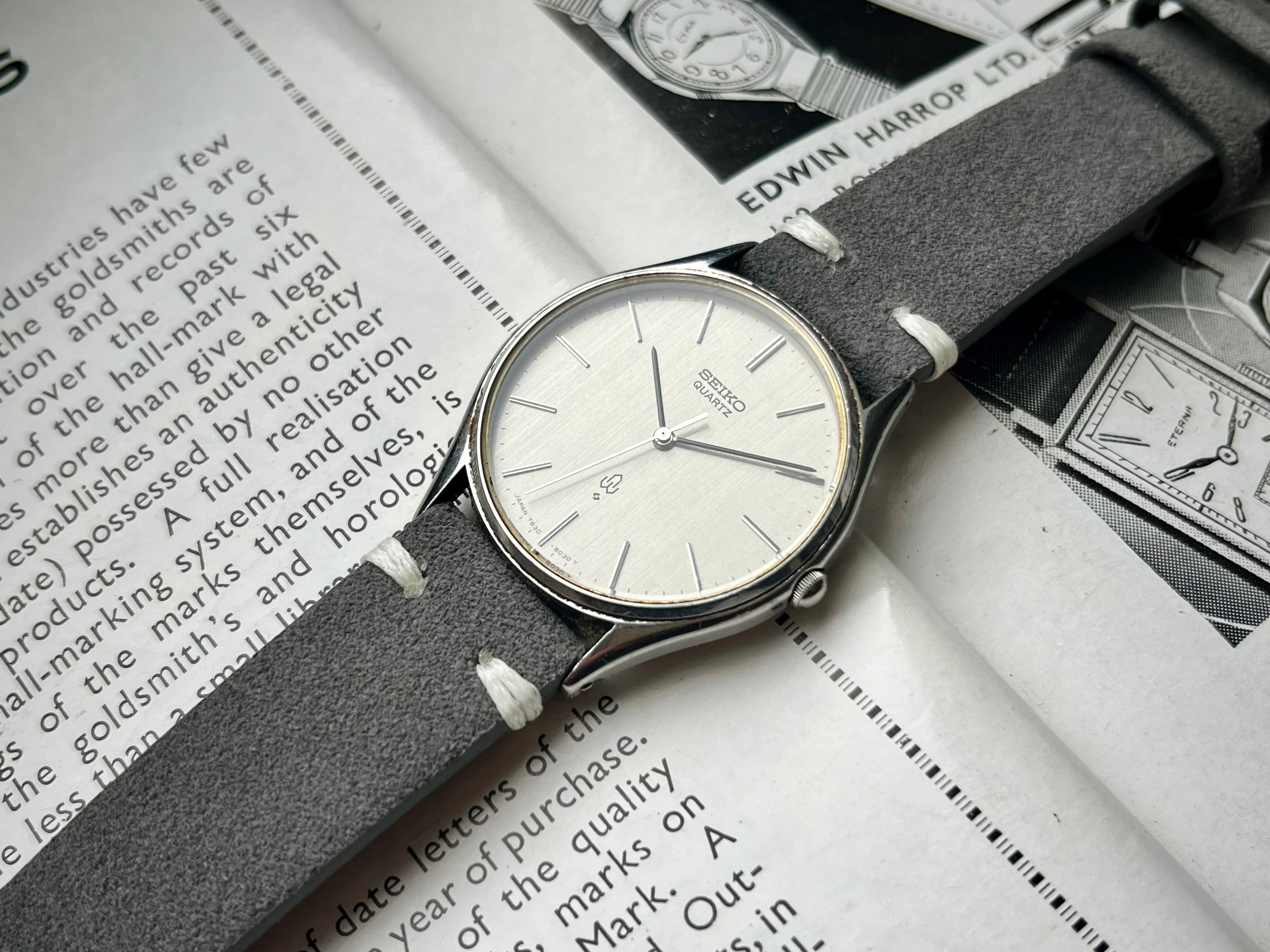 Seiko Chariot 7830-8030 Silver Linnen 1979 – WatchEra