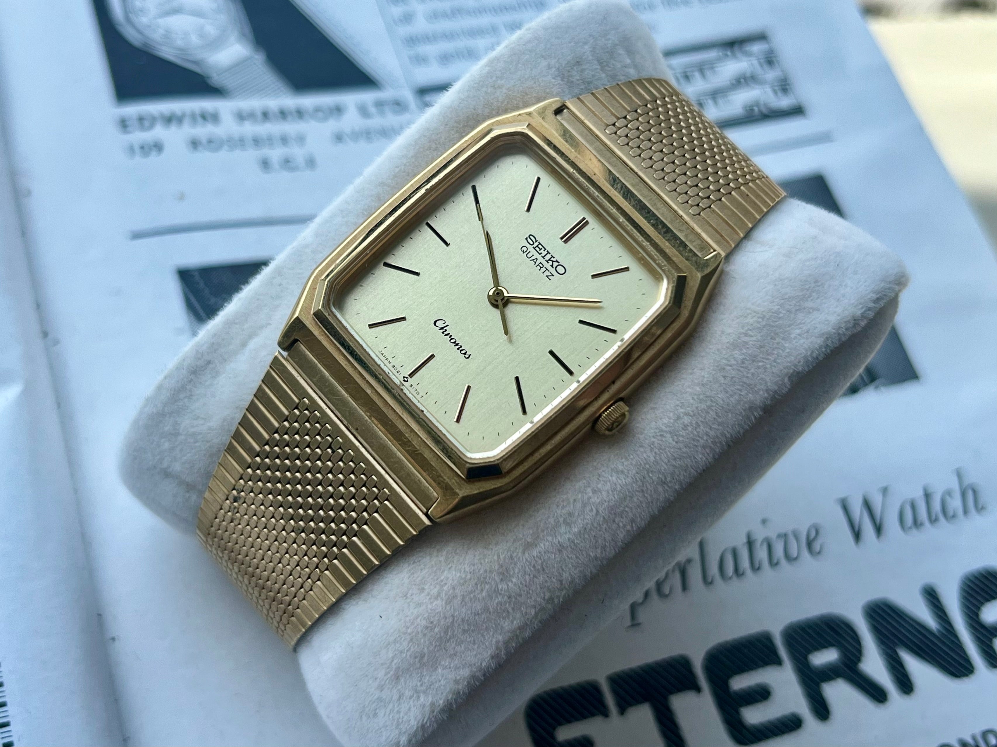 邦楽 Kronos MaRiA Vintage Seiko Chronos 9021-5130 1985 SGP Quartz Watch – WatchEra