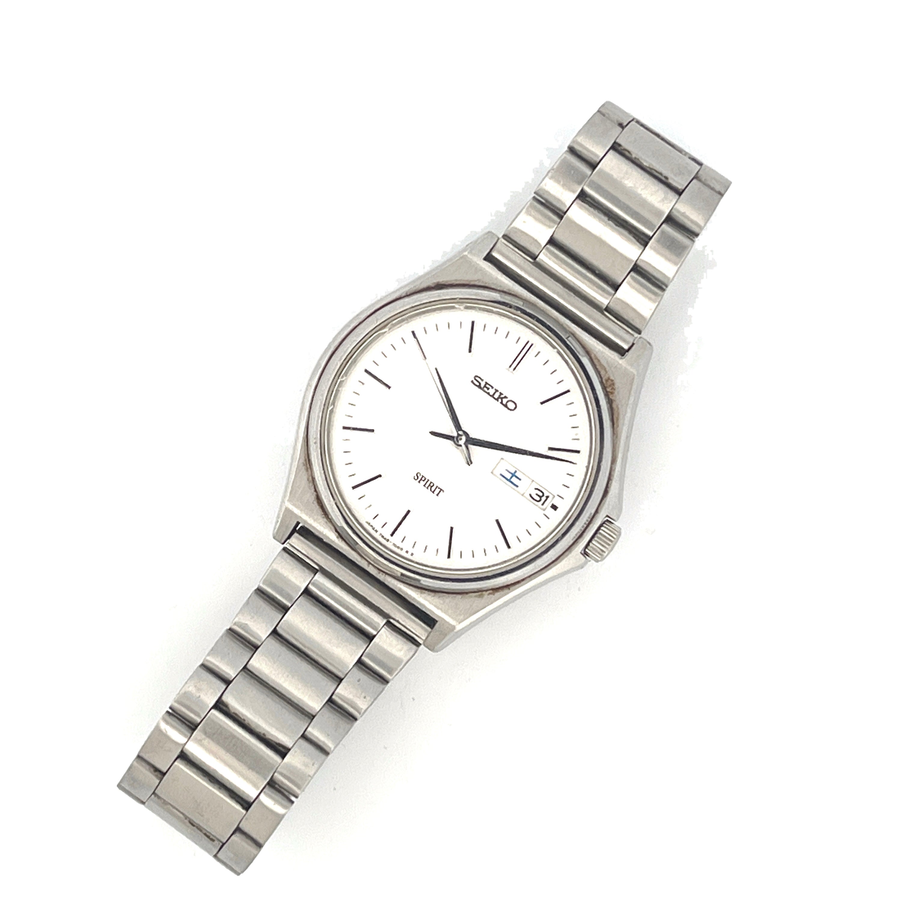 Vintage Seiko Spirit 7N48-7000 Snowflake Dial JDM 1994 Quartz