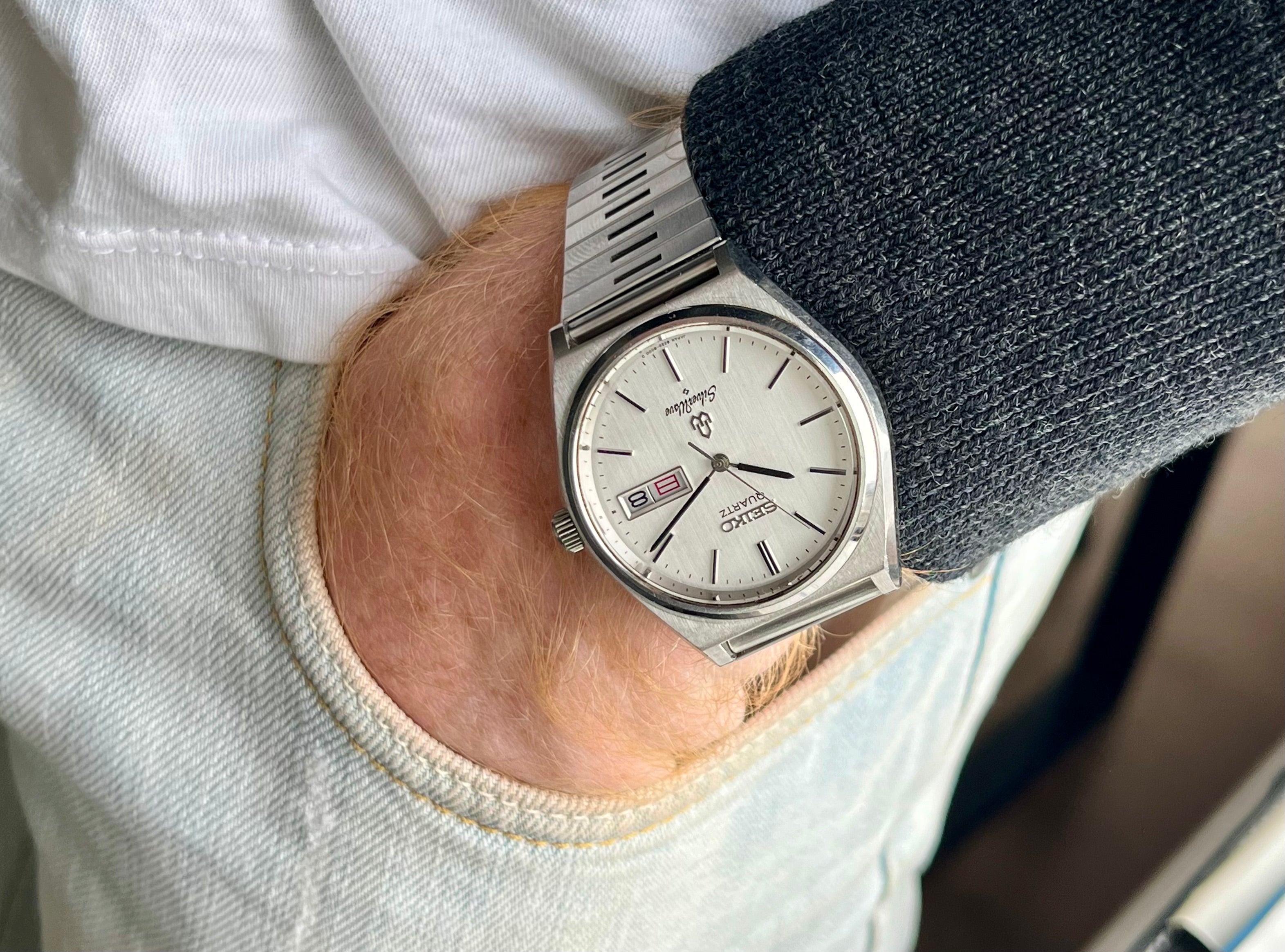 Vintage Seiko Watch Silverwave Ref 8229-8000 *Serviced* Quartz JDM