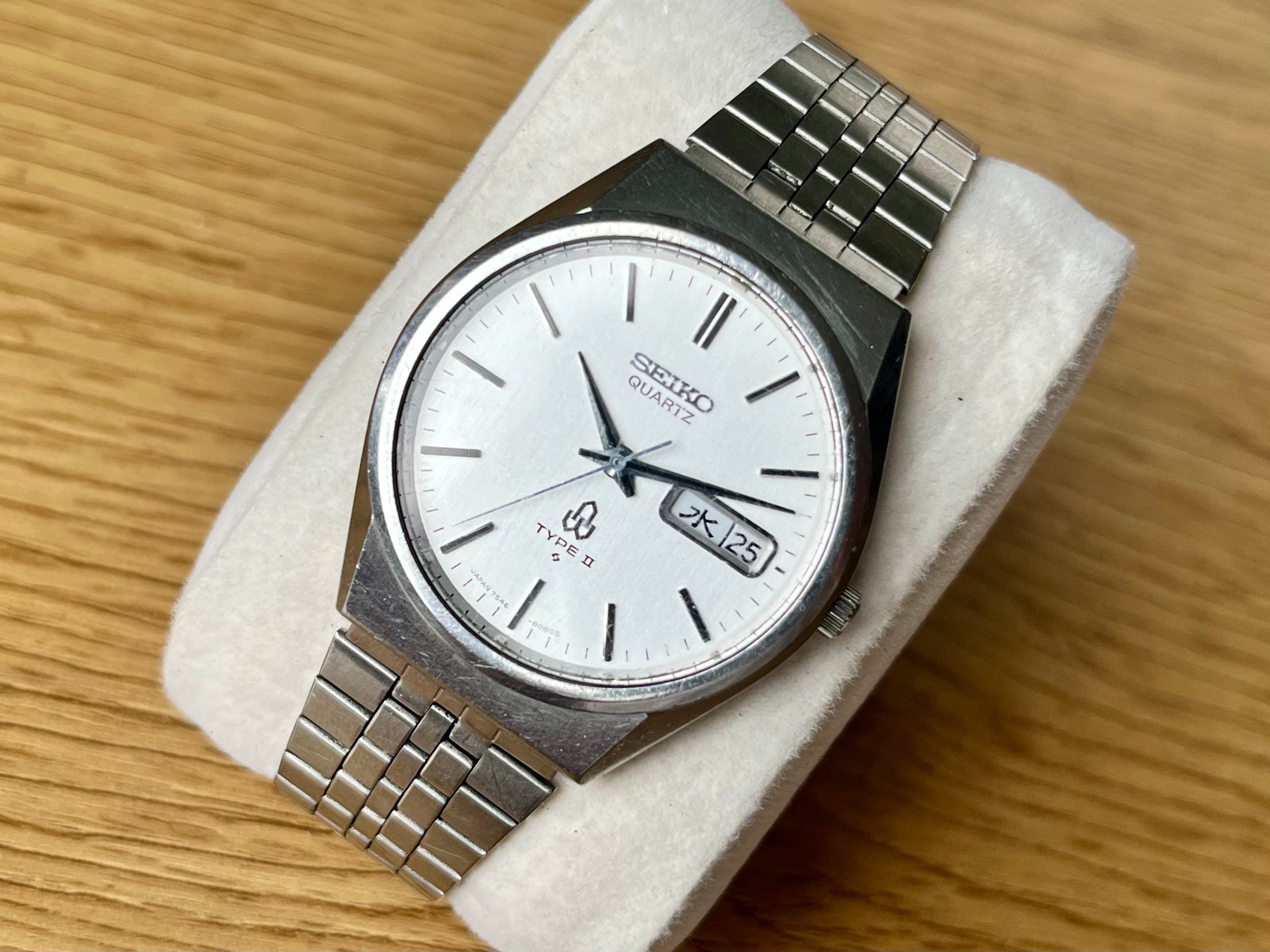 Vintage Seiko Type II 7546-8070 Watch JDM Quartz 1978 – WatchEra