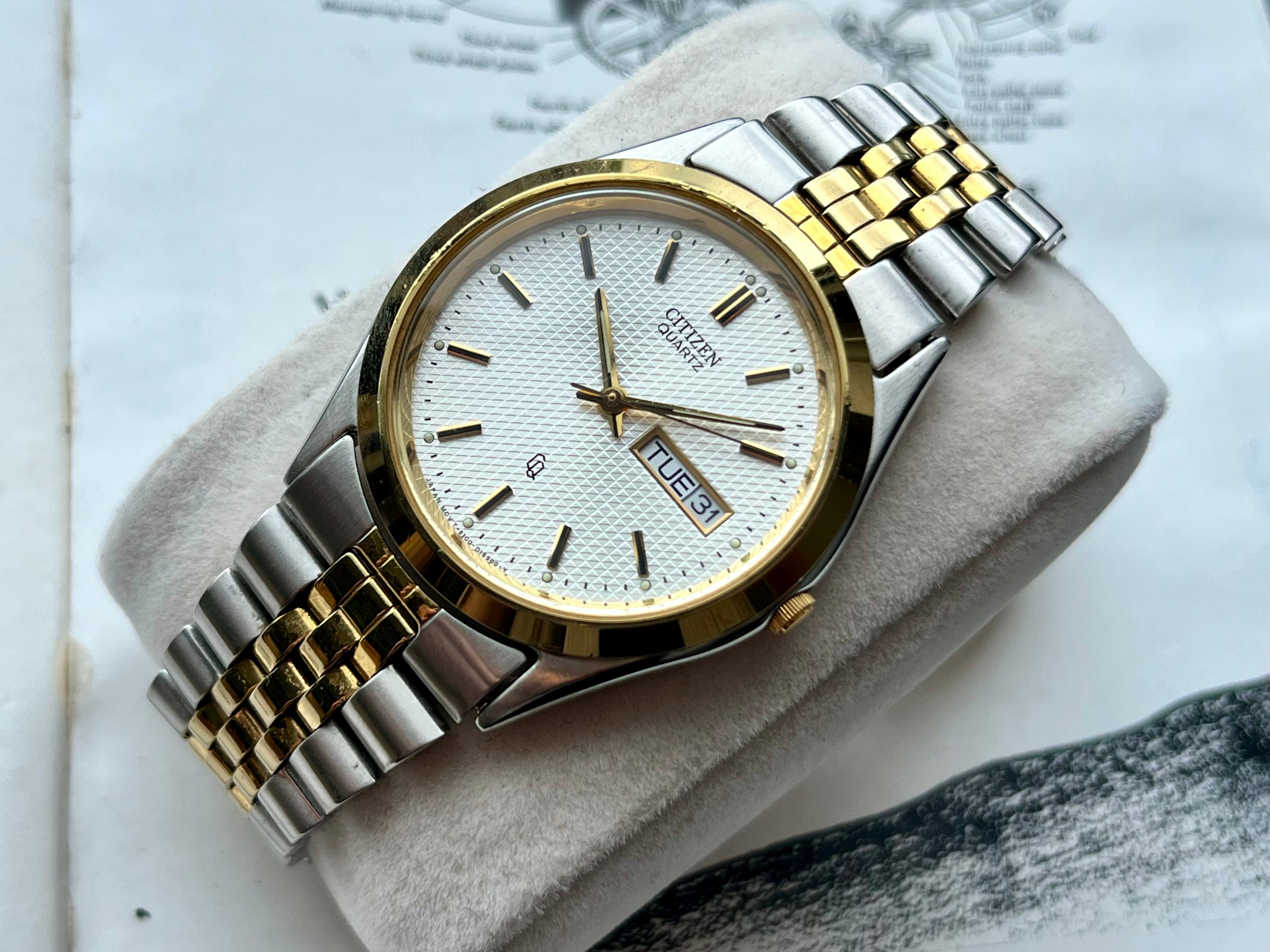 Citizen Quartz Datejust Vintage Citizen Crystron Datejust 6100