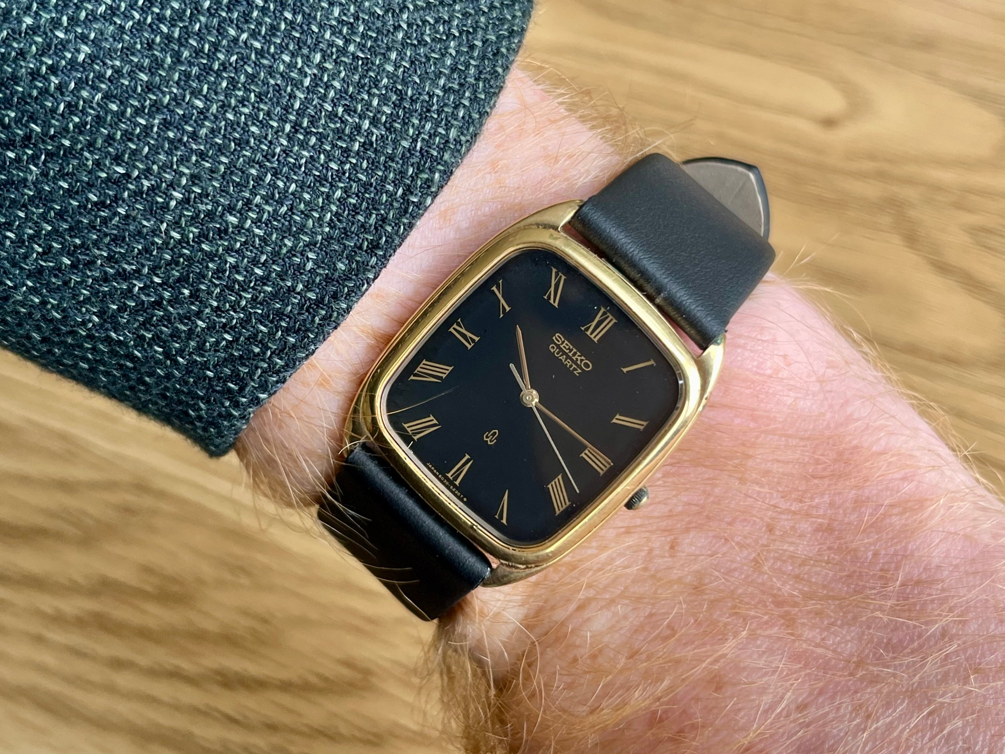 Vintage Seiko Chariot “Cartier” 6030-5210 SGP 1980 Watch