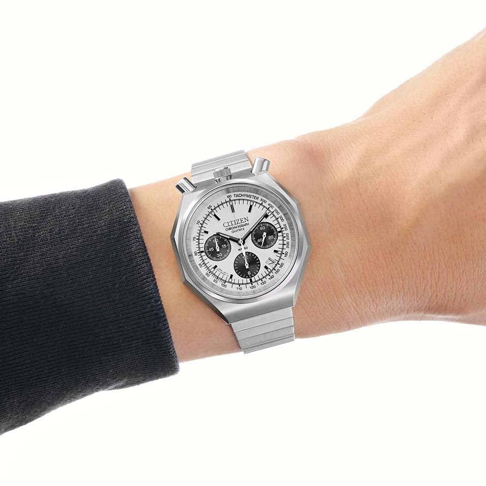 Citizen Record Tsuno Bullhead Chronograph AN3700-62A White – WatchEra