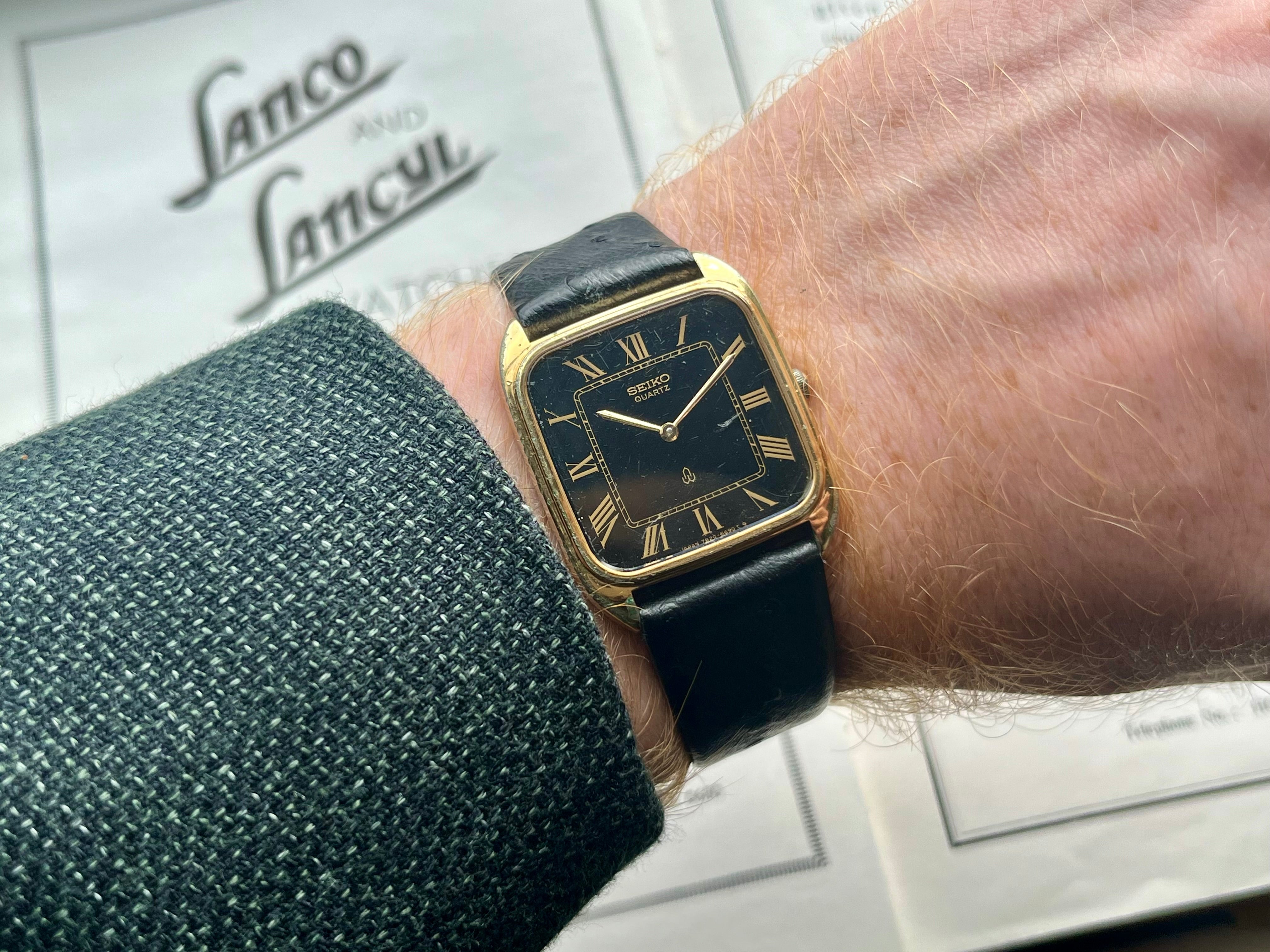 Vintage Seiko Chariot 7820-5500 Watch Roman Dial SGP 1980 – WatchEra