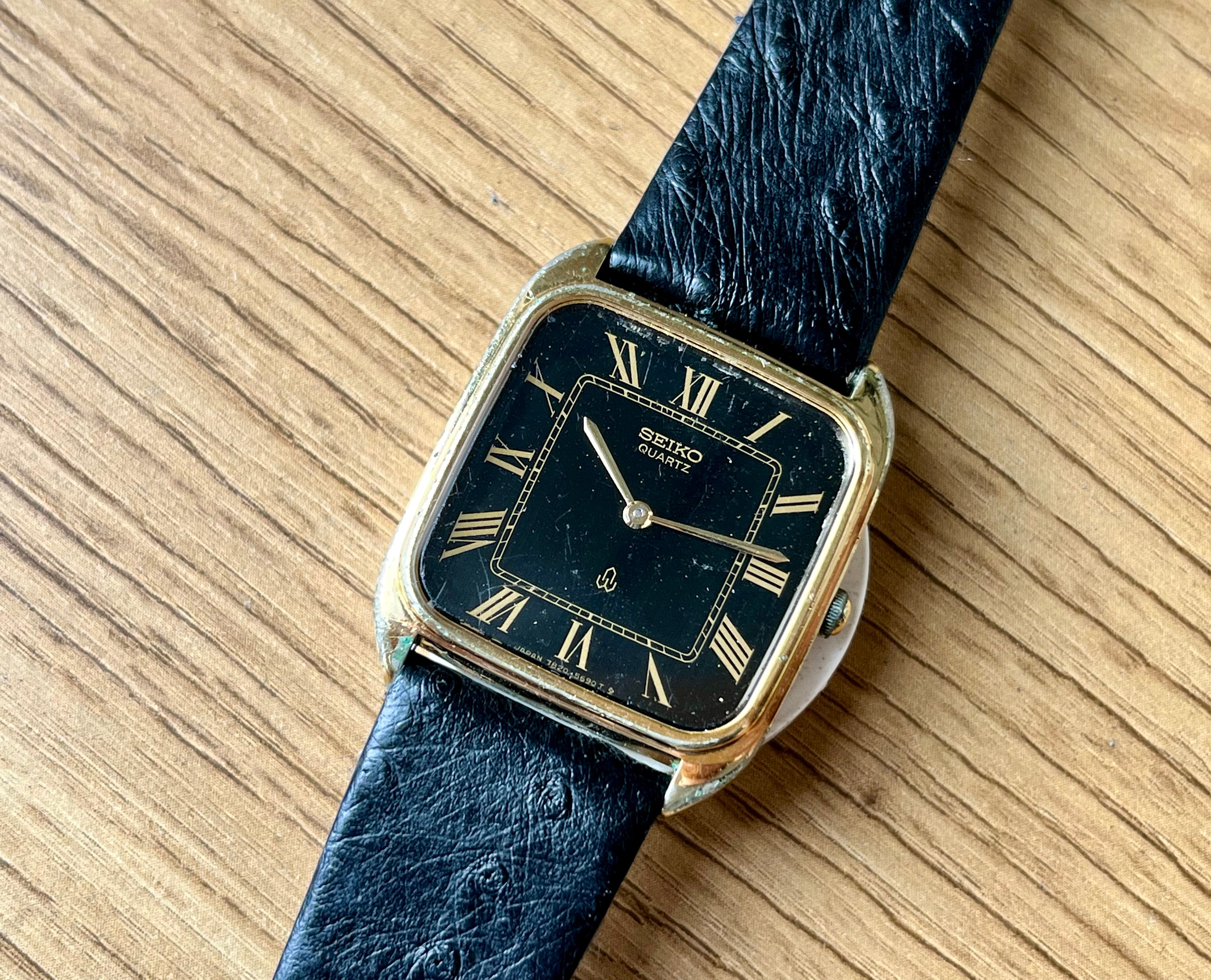 Vintage Seiko Chariot 7820-5500 Watch Roman Dial SGP 1980 – WatchEra