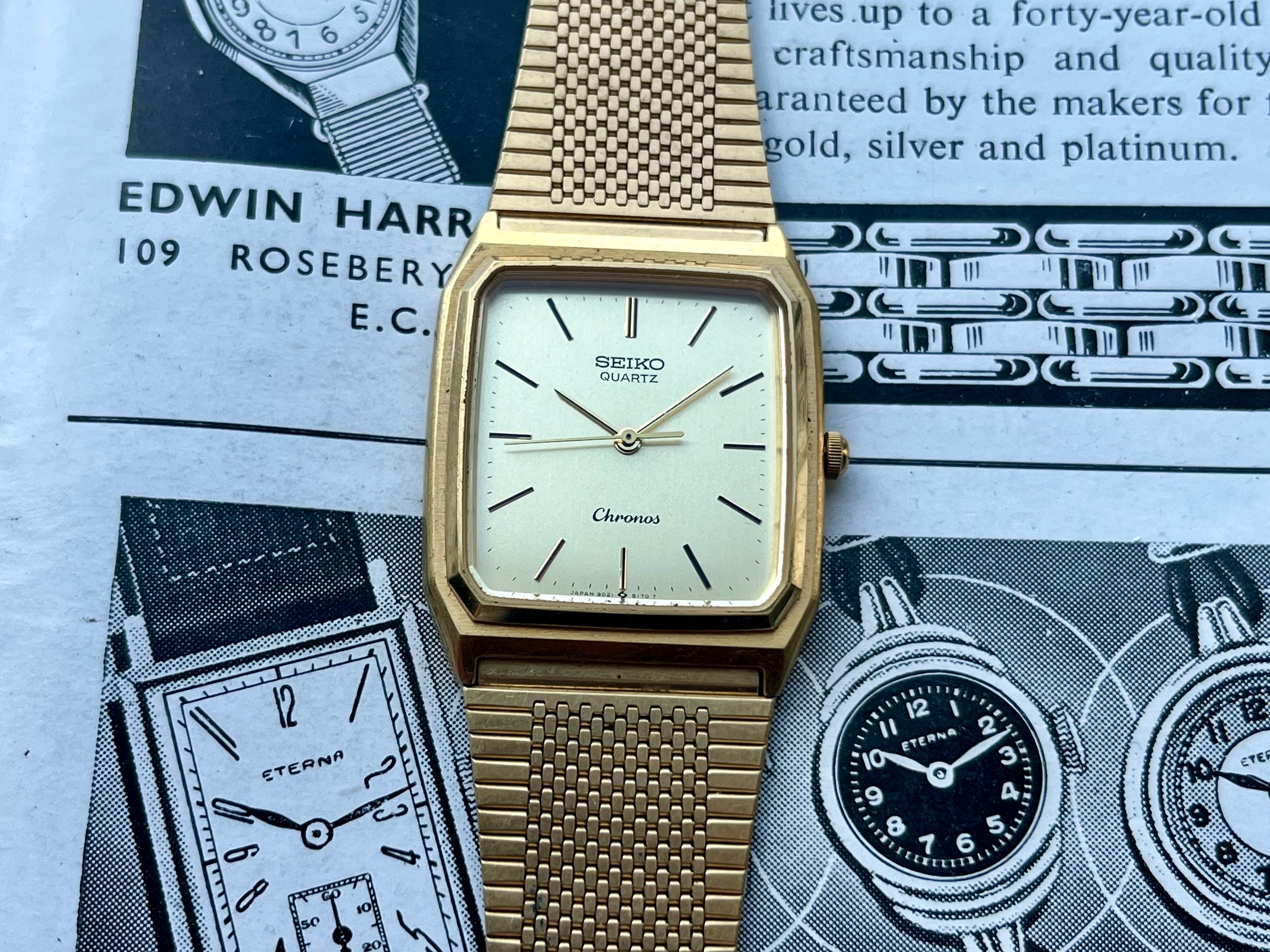 Vintage Seiko Chronos 9021-5130 1985 SGP Quartz Watch – WatchEra
