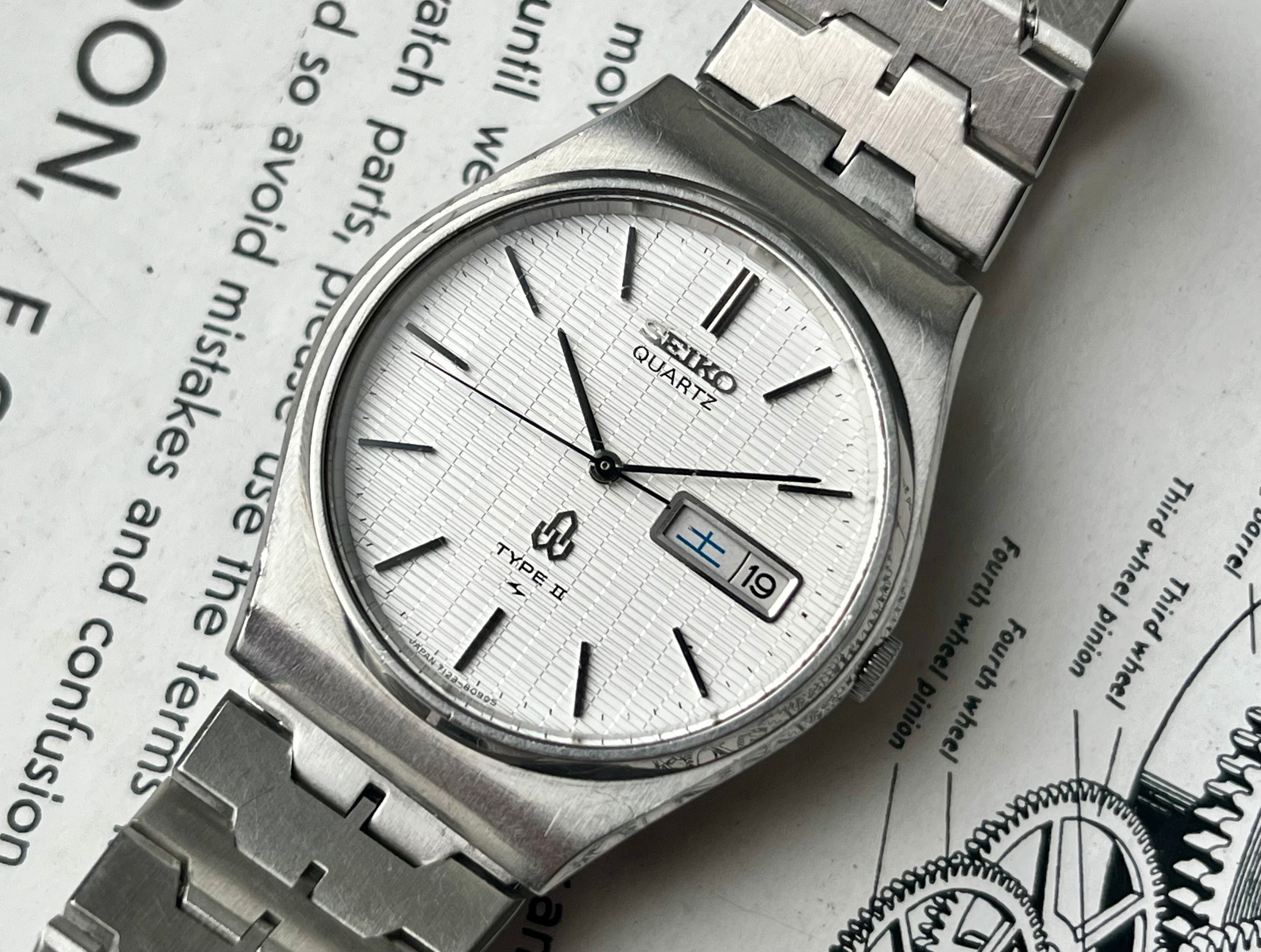 Battery Seiko 7123 Movement Replacement Vintage Seiko Type II 7123