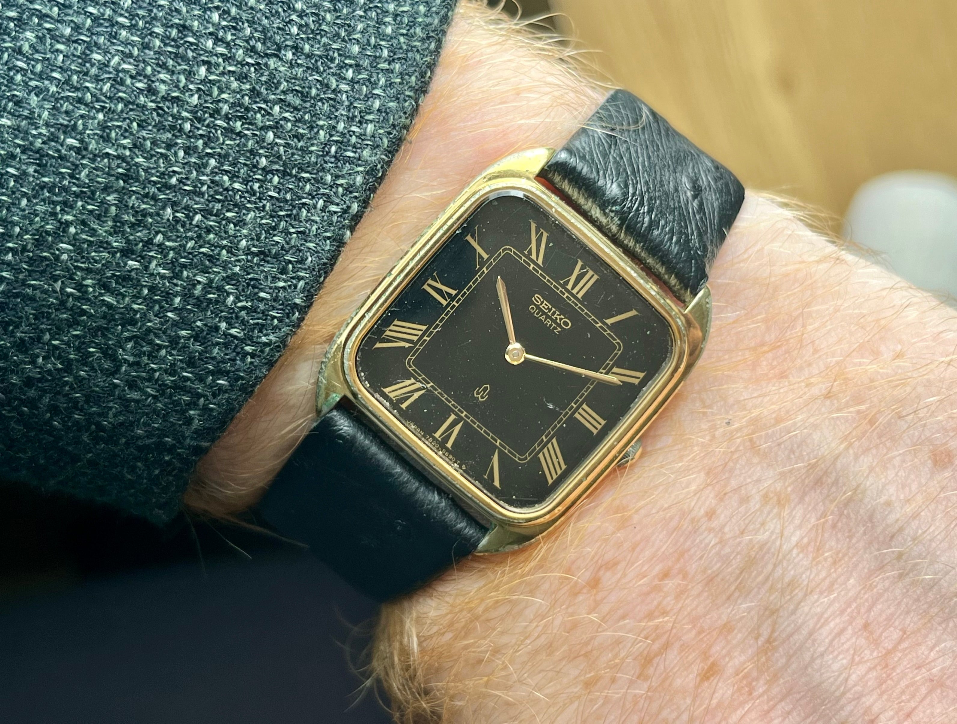 Vintage Seiko Chariot 7820-5500 Watch Roman Dial SGP 1980 – WatchEra