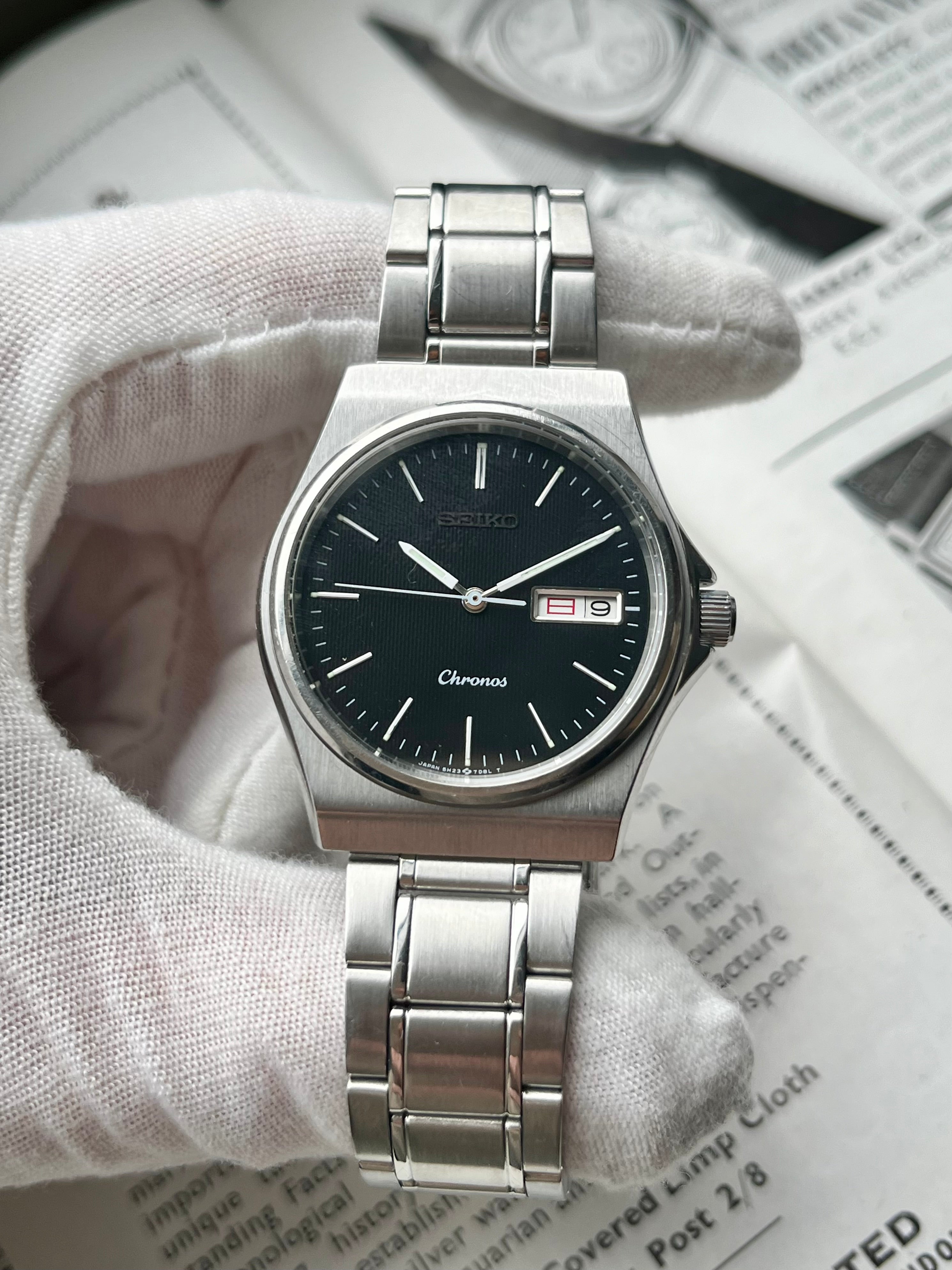 Vintage Seiko Chronos 5H23-7D20 Black 1991 – WatchEra