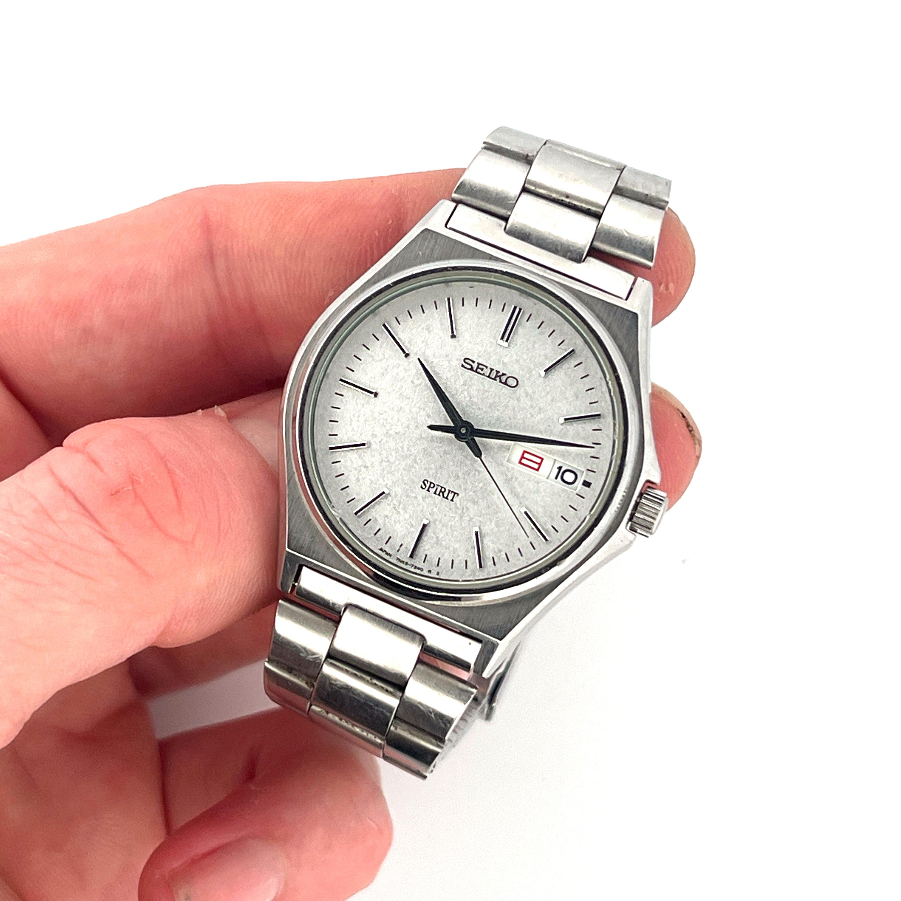 Vintage Seiko Spirit 7N43-7180 Snowflake Dial Watch 2006 Quartz