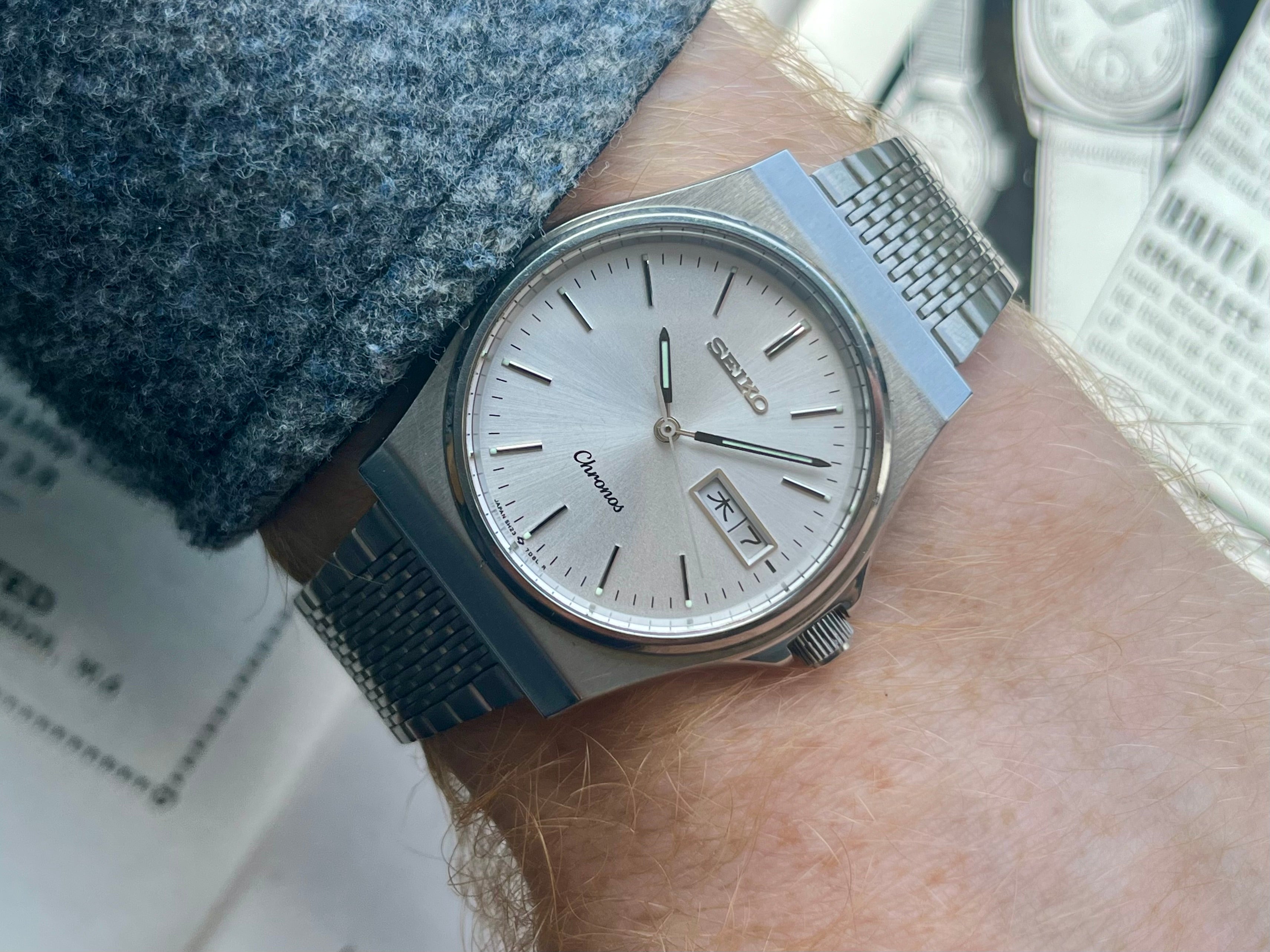 Seiko Chronos 5H23‑7D20 ブラック シルバー Seiko Chronos 5H23-7D20 – Studio Tokei