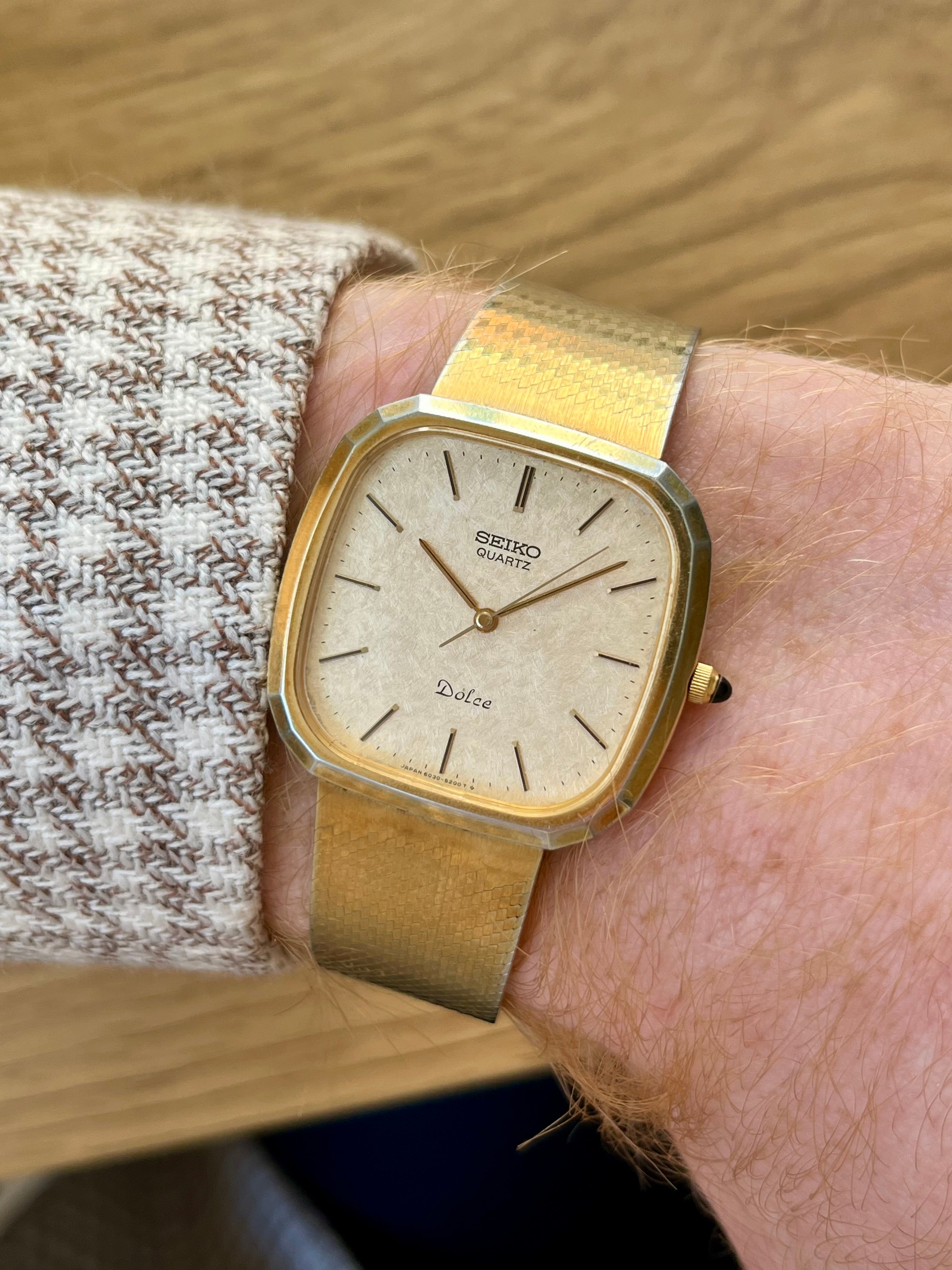 Vintage Seiko Dolce 6030-5200 Gold Flake 1981 – WatchEra
